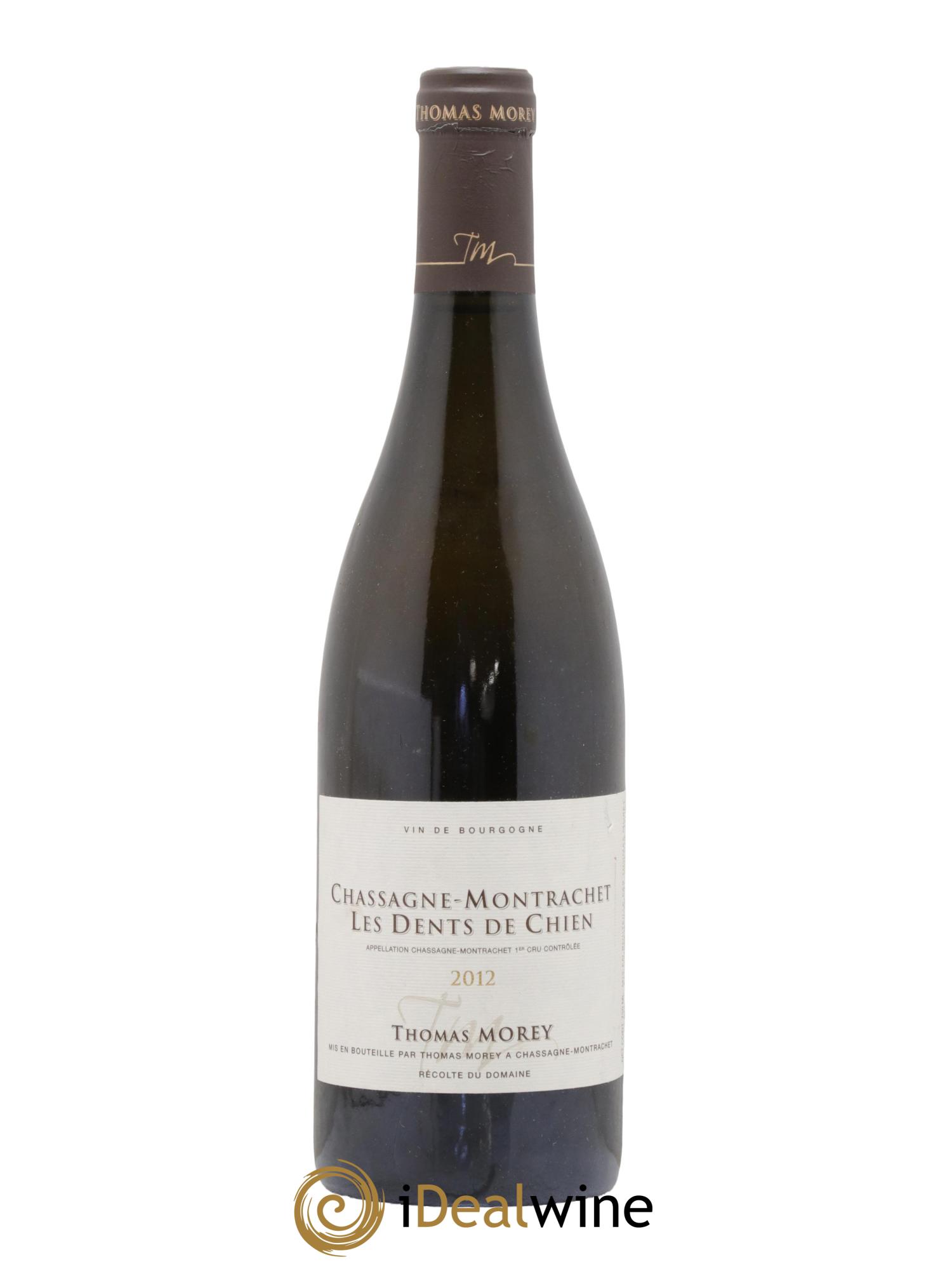 Chassagne-Montrachet 1er Cru Les Dents de Chien Thomas Morey 2012 - Posten von 1 Flasche - 0