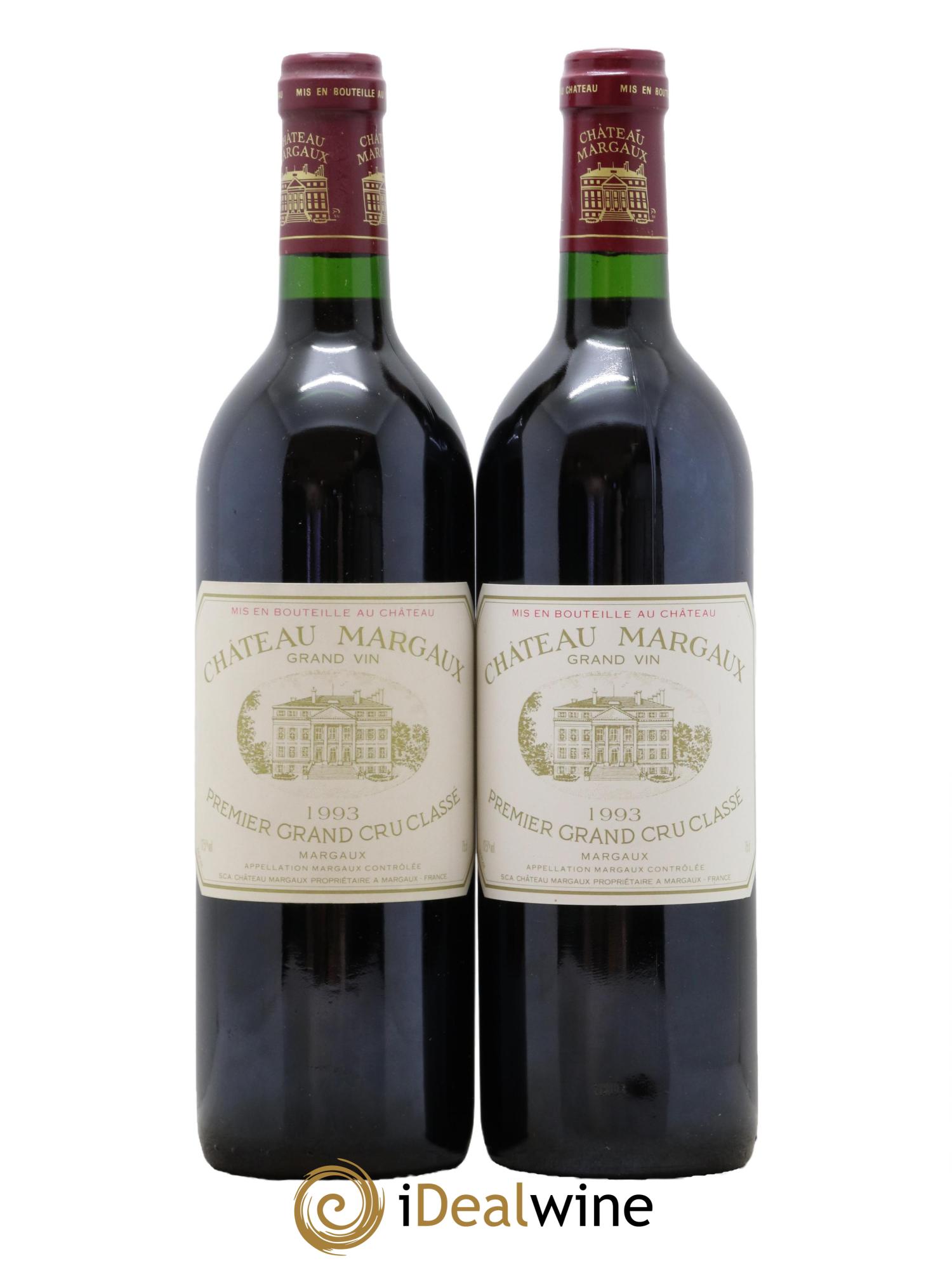 Château Margaux 1er Grand Cru Classé 1993 - Lot of 2 bottles - 0