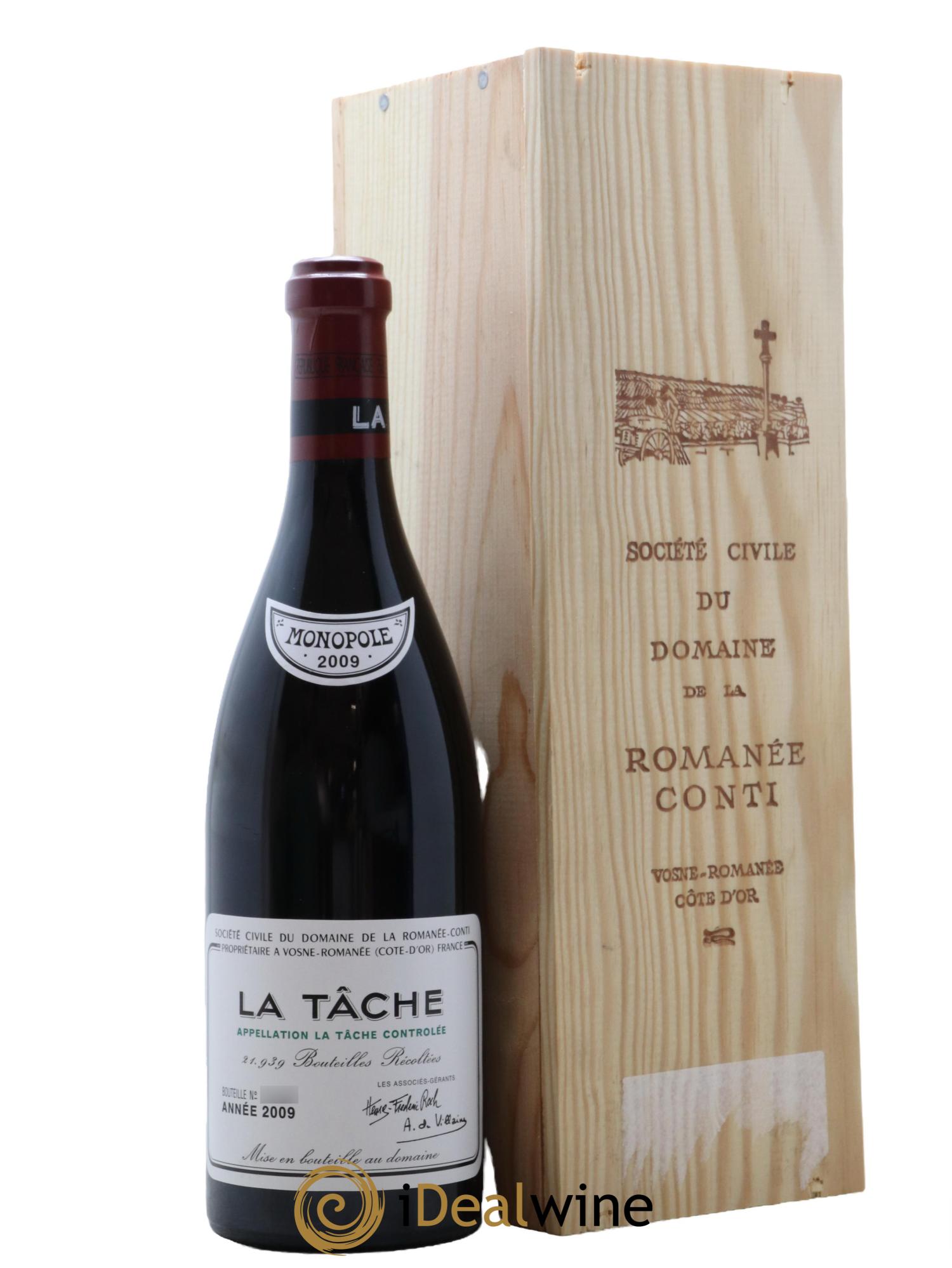 La Tâche Grand Cru Domaine de la Romanée-Conti 2009 - Lotto di 1 bottiglia - 0