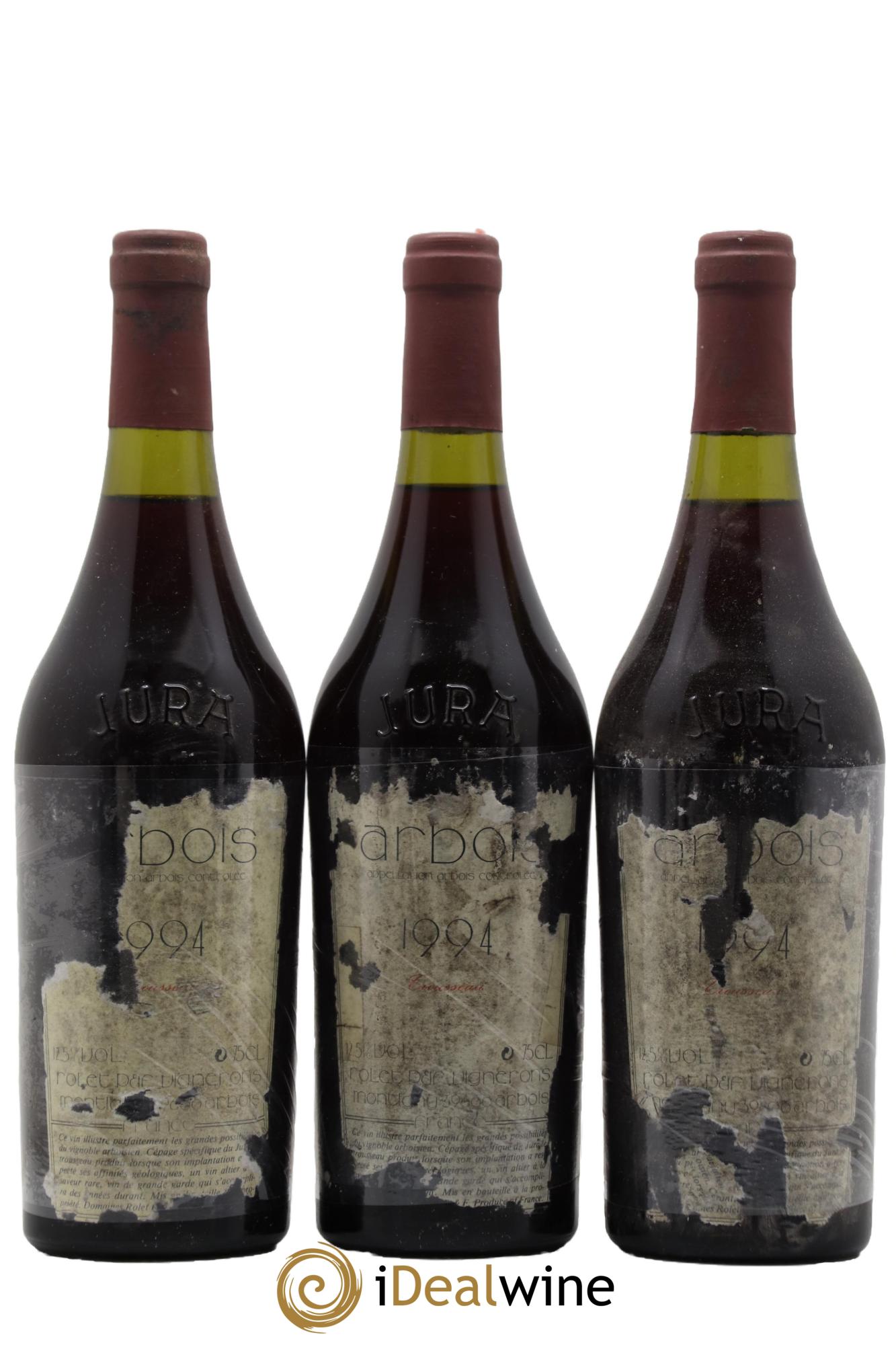 Arbois Trousseau Domaine Rolet 1994 - Lot de 3 bouteilles - 0