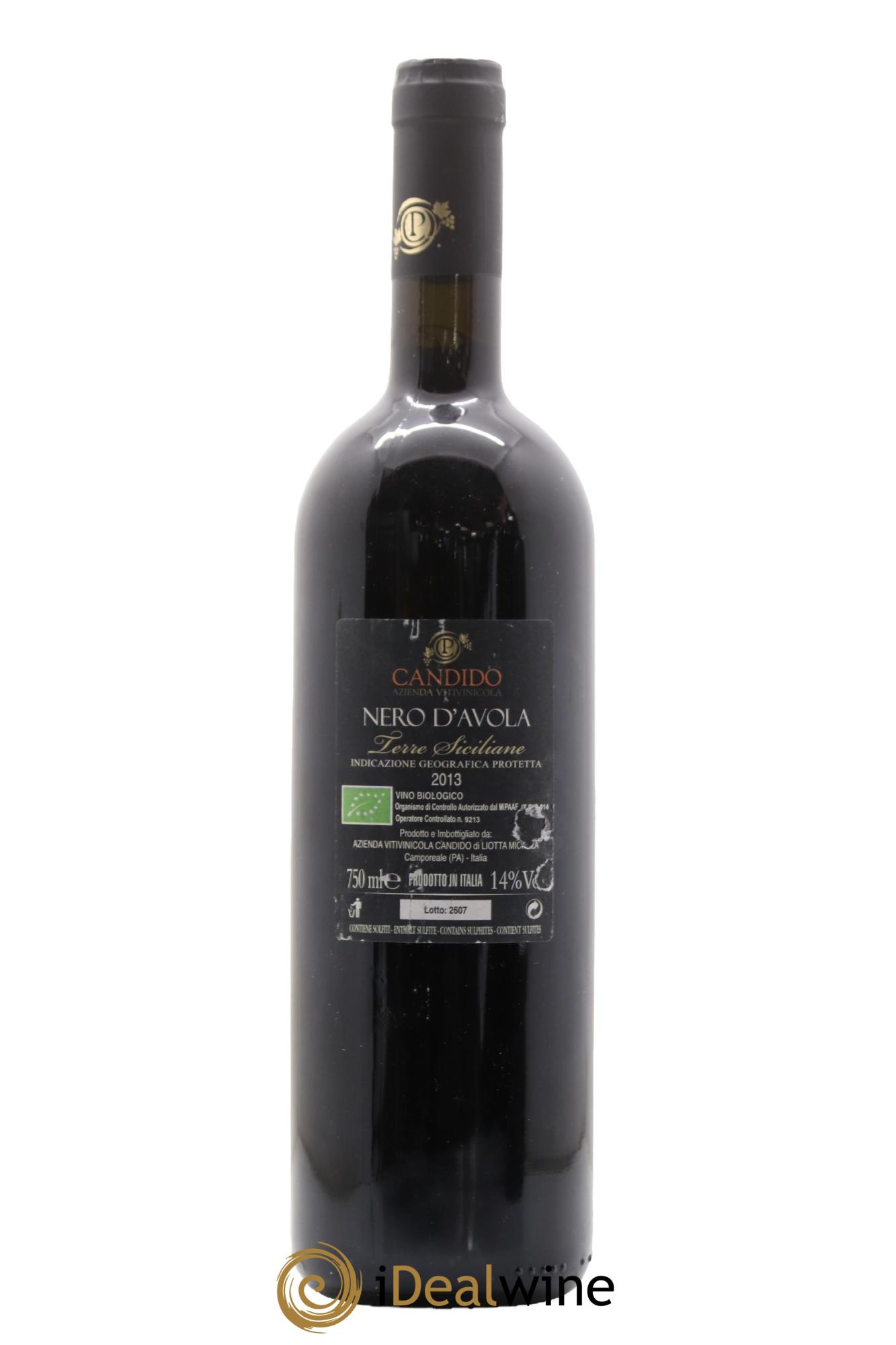 Italie Terre Siciliano Nero D'Avola Azienda Candido 2013 - Lotto di 1 bottiglia - 1