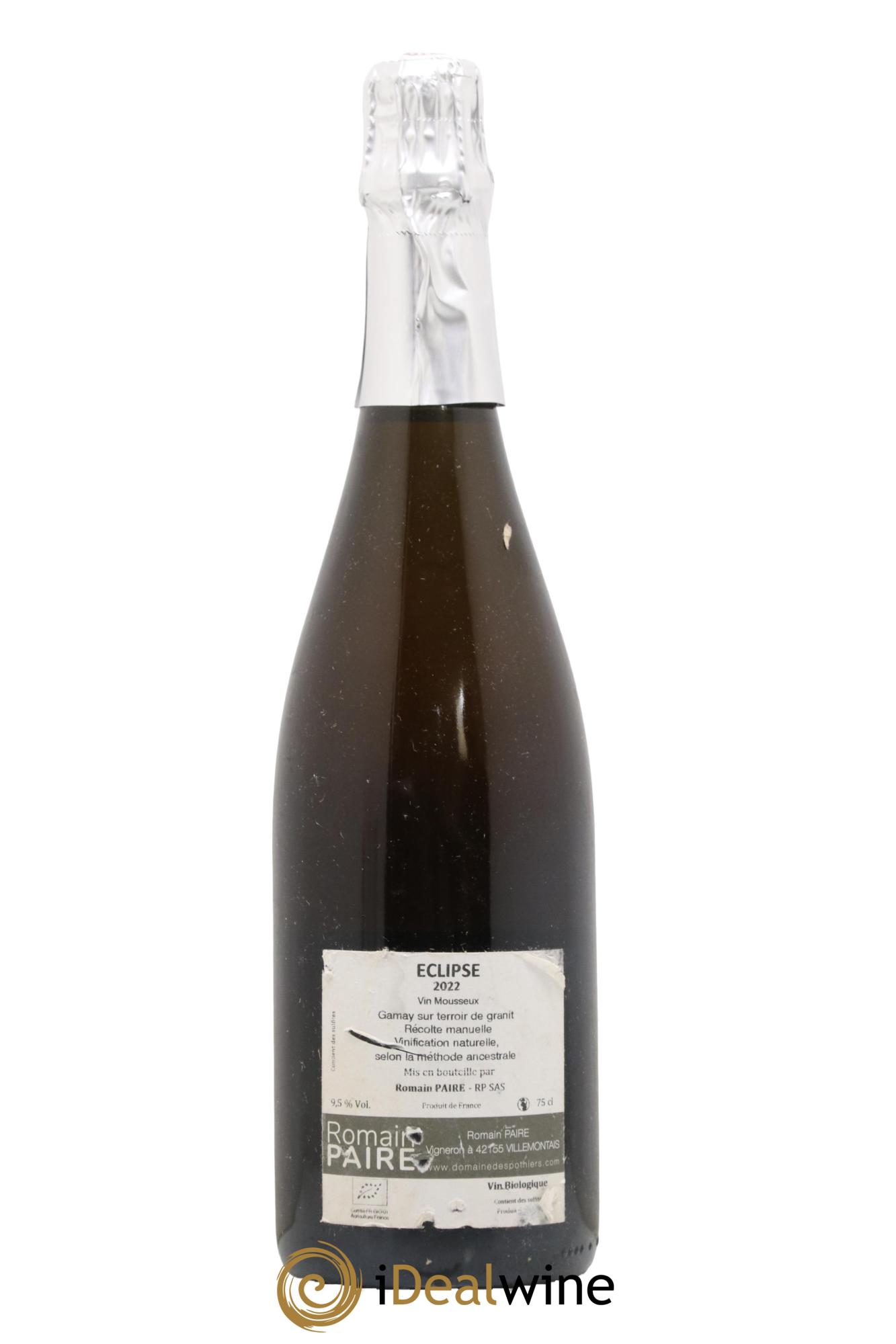 Vin de France Eclipse Méthode Ancestrale Domaine des Pothiers  2022 - Posten von 1 Flasche - 1