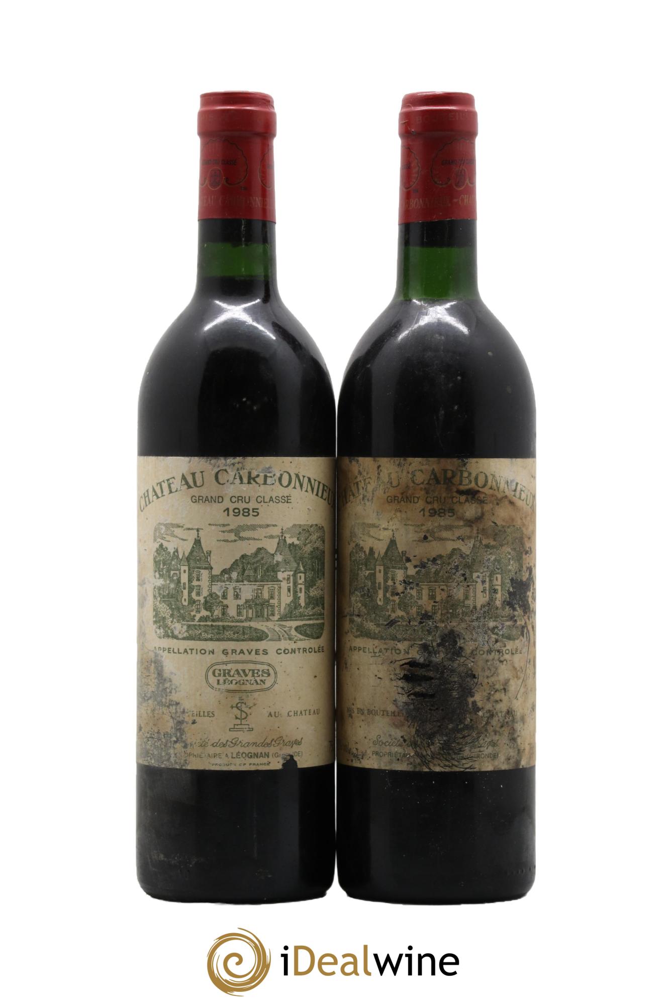 Château Carbonnieux Cru Classé de Graves 1985 - Lot of 2 bottles - 0