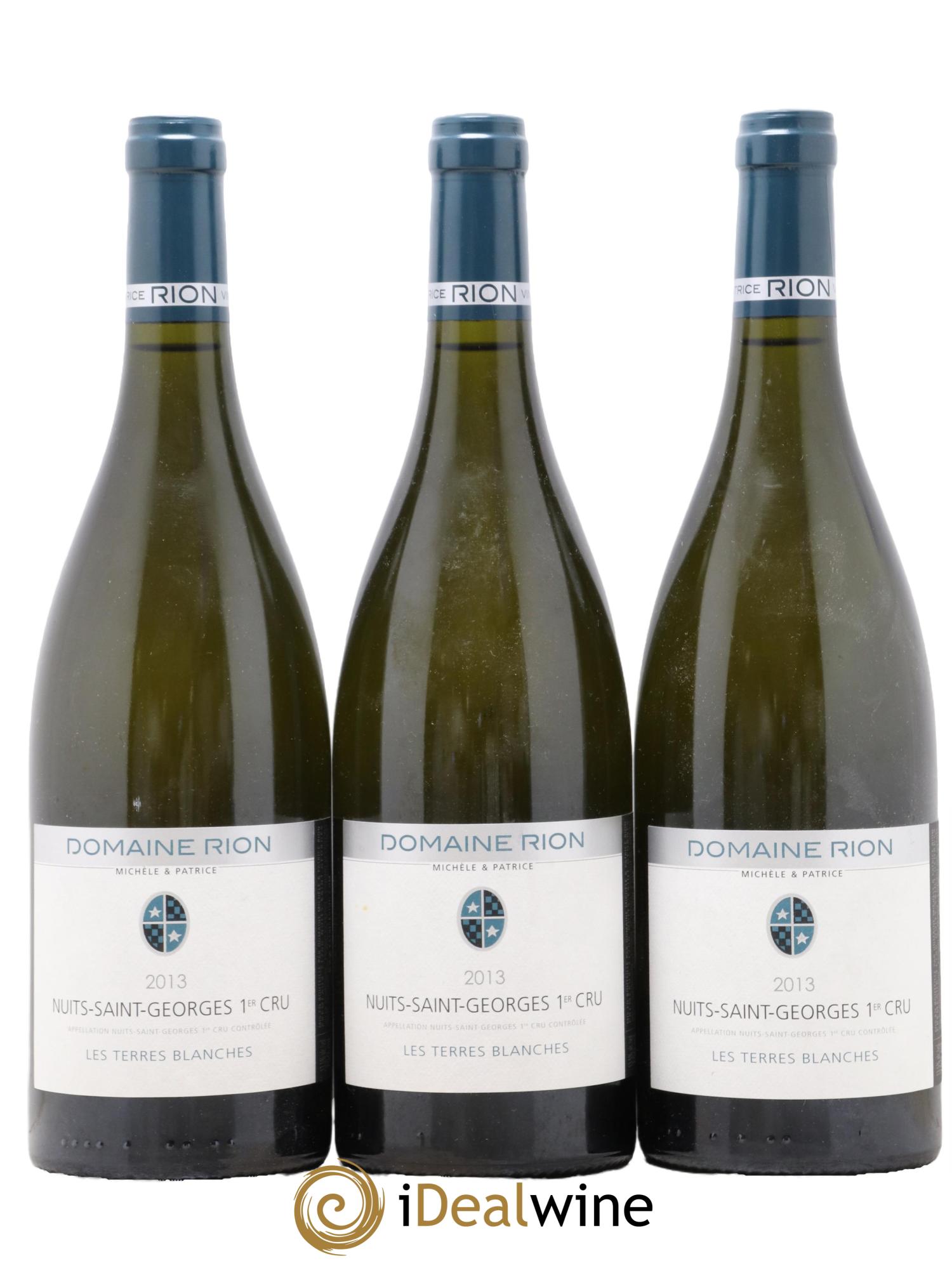 Nuits Saint-Georges 1er Cru Les Terres Blanches Patrice Rion (Domaine) 2013 - Lotto di 3 bottiglie - 0