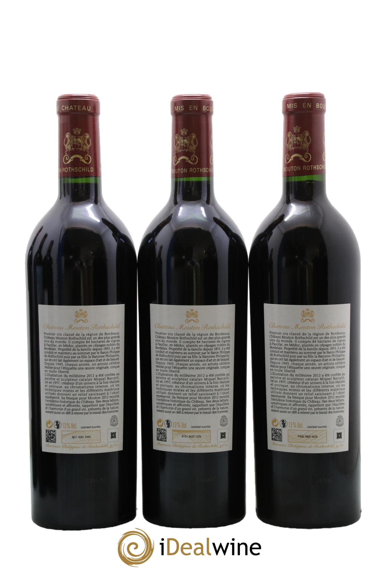 Château Mouton Rothschild 1er Grand Cru Classé 2012 - Lotto di 6 bottiglie - 2