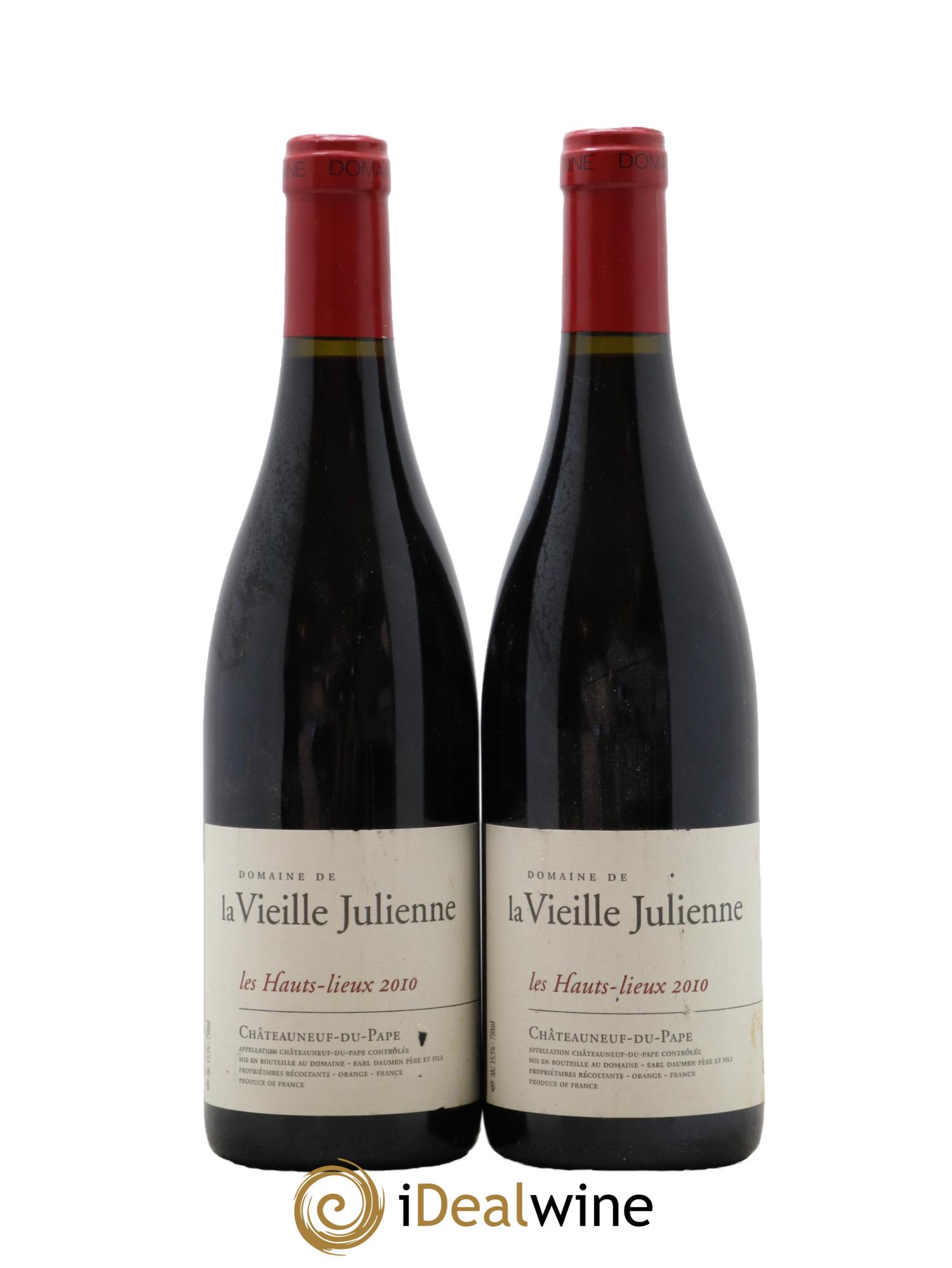 Châteauneuf-du-Pape Vieille Julienne (Domaine de la) Les Hauts Lieux Jean-Paul Daumen 2010 - Posten von 2 Flaschen - 0