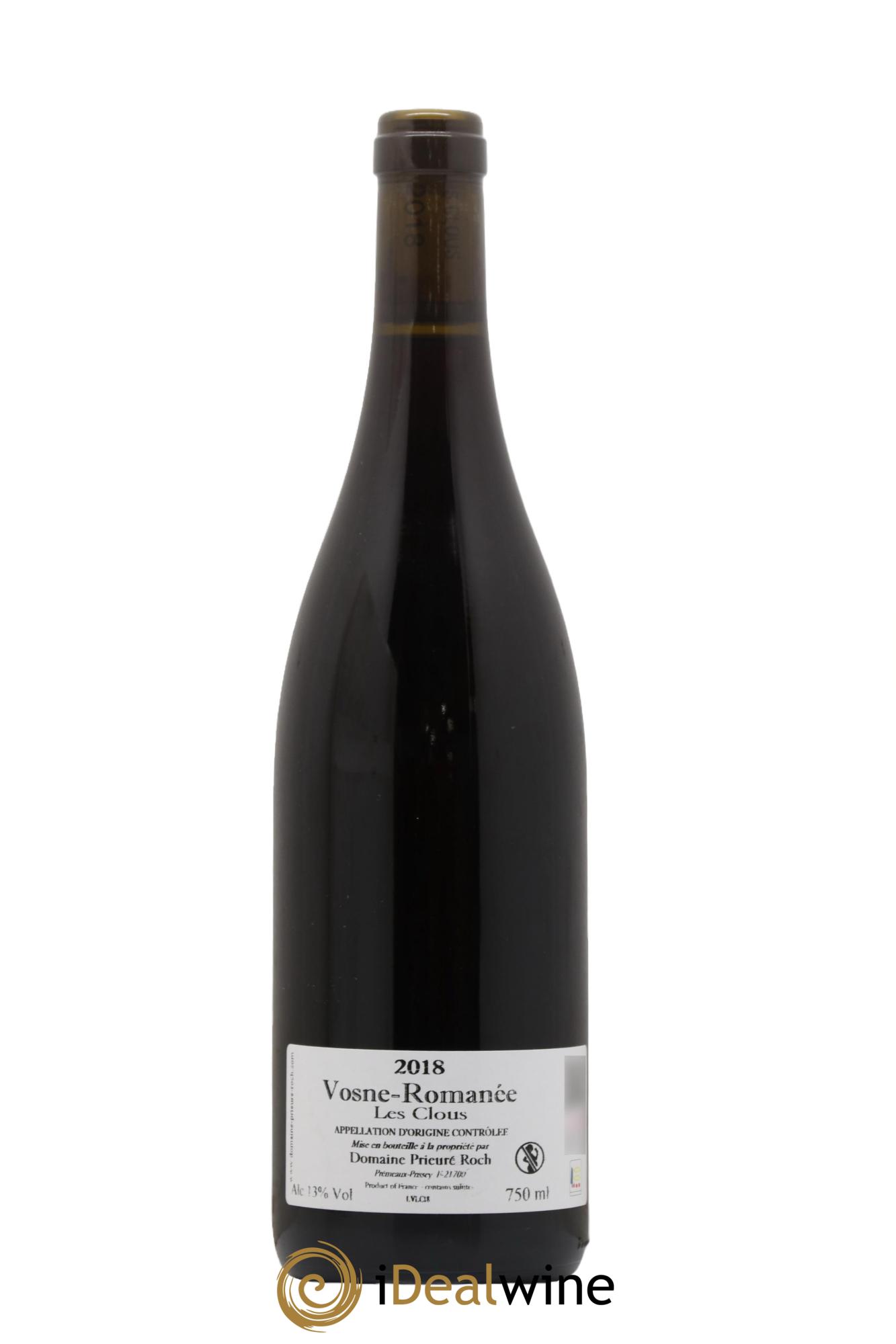 Vosne-Romanée Les Clous Prieuré Roch  2018 - Posten von 1 Flasche - 1