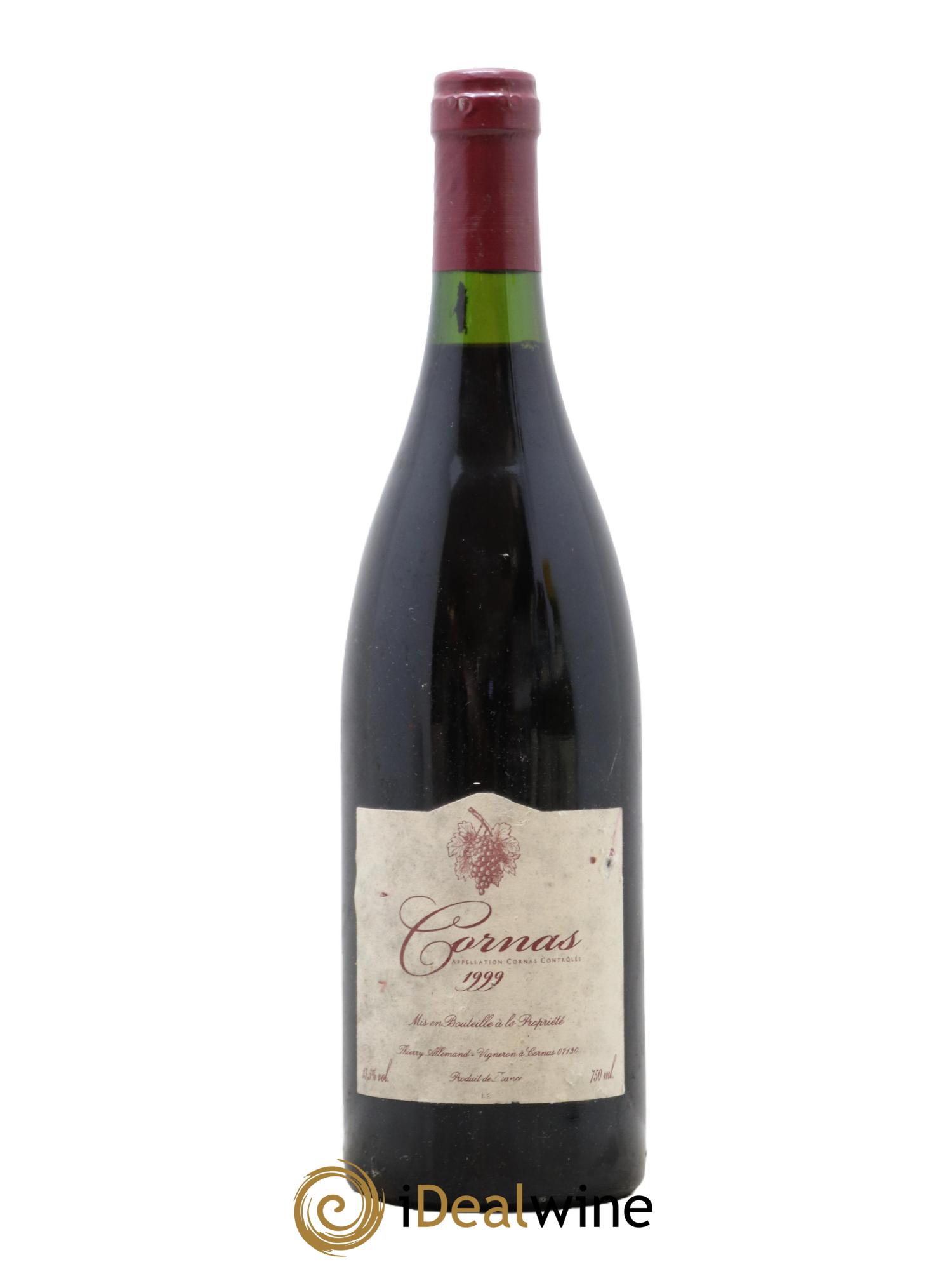 Cornas Cuvée sans soufre Thierry Allemand 1999 - Posten von 1 Flasche - 0