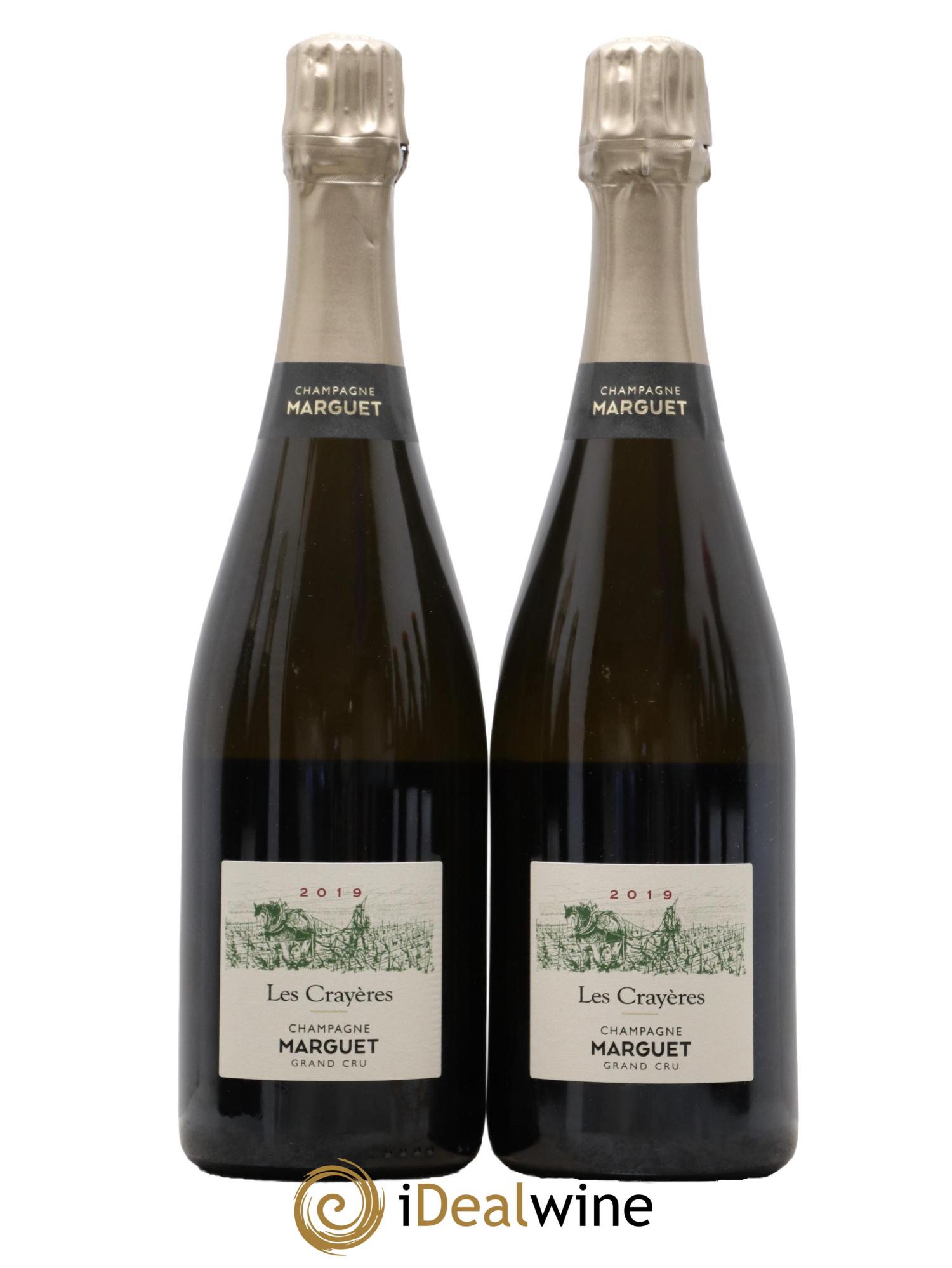 Champagne Les Crayères Chardonnay Marguet 2019 - Lotto di 2 bottiglie - 0