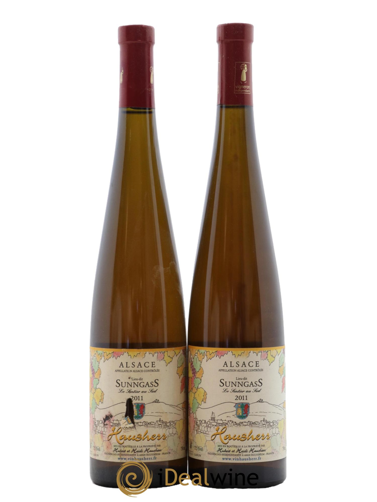 Alsace Sunngass Le Sentier au Sud Hausherr 2011 - Lotto di 2 bottiglie - 0