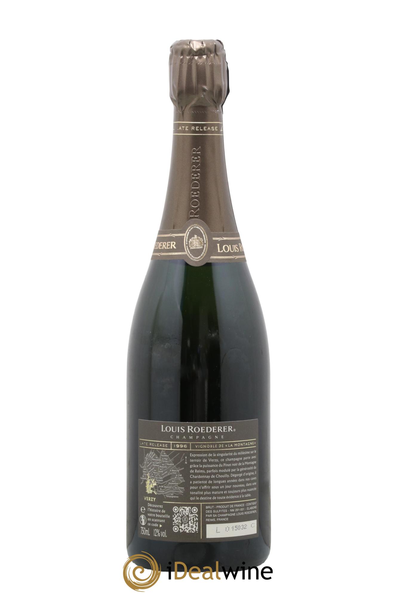 Late Release Louis Roederer 1996 - Lotto di 1 bottiglia - 2