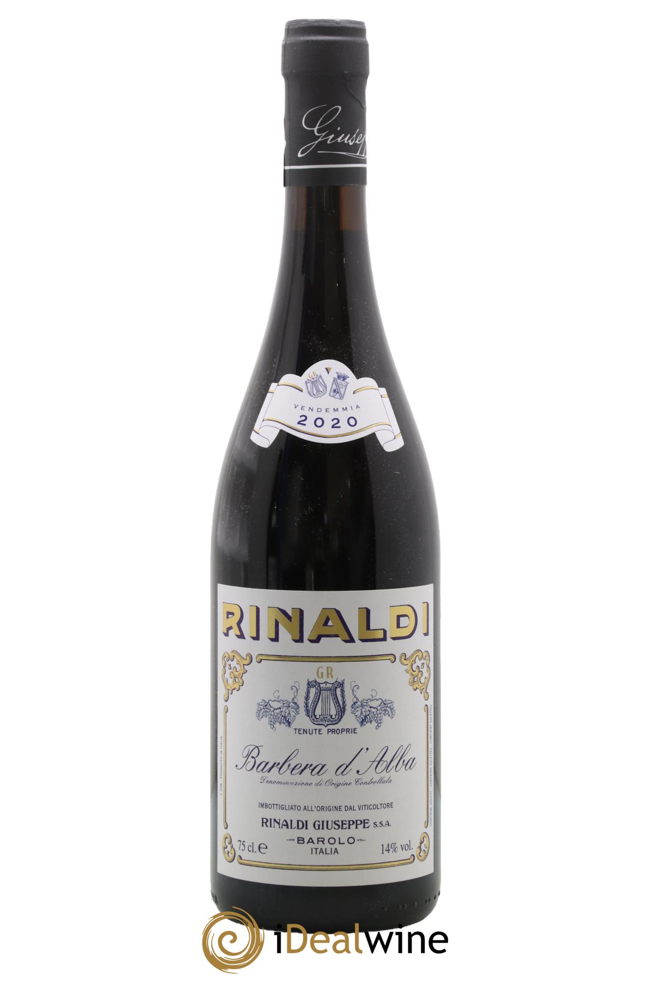 Barbera d'Alba Giuseppe Rinaldi 2020 - Lot de 1 bouteille - 0