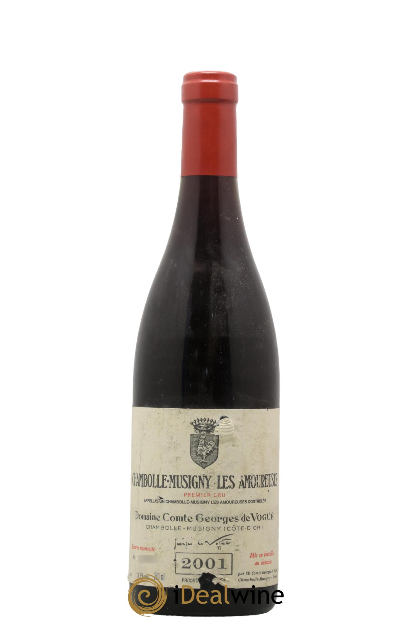 Chambolle-Musigny 1er Cru Les Amoureuses Comte Georges de Vogüé 2001 - Posten von 1 Flasche - 0