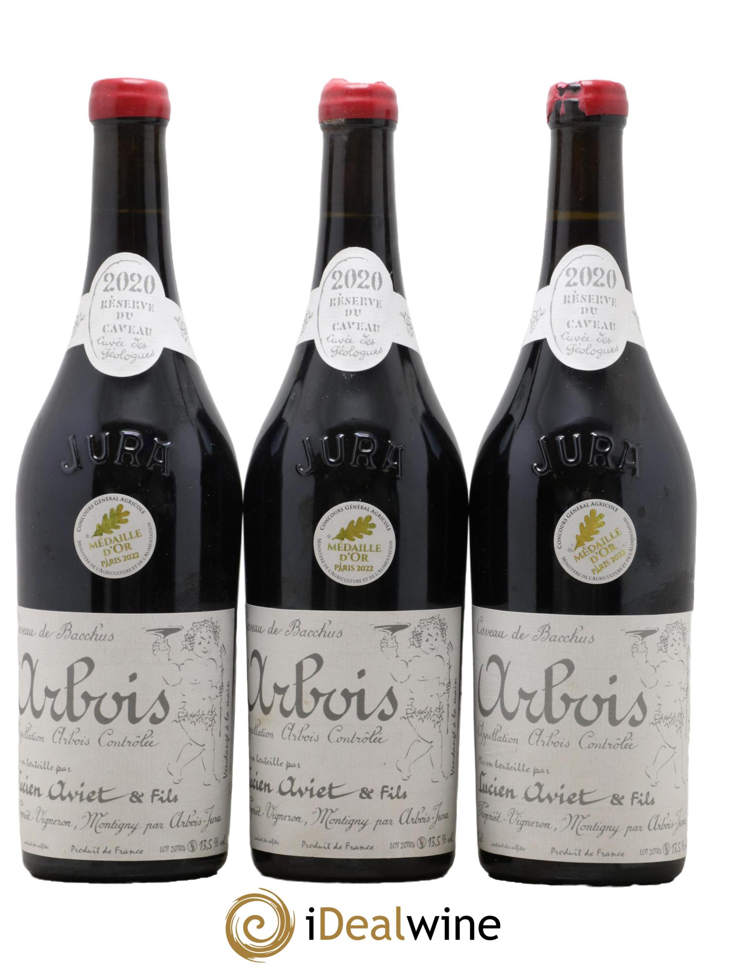 Arbois Cuvée des Géologues Lucien Aviet 2020 - Posten von 3 Flaschen - 0