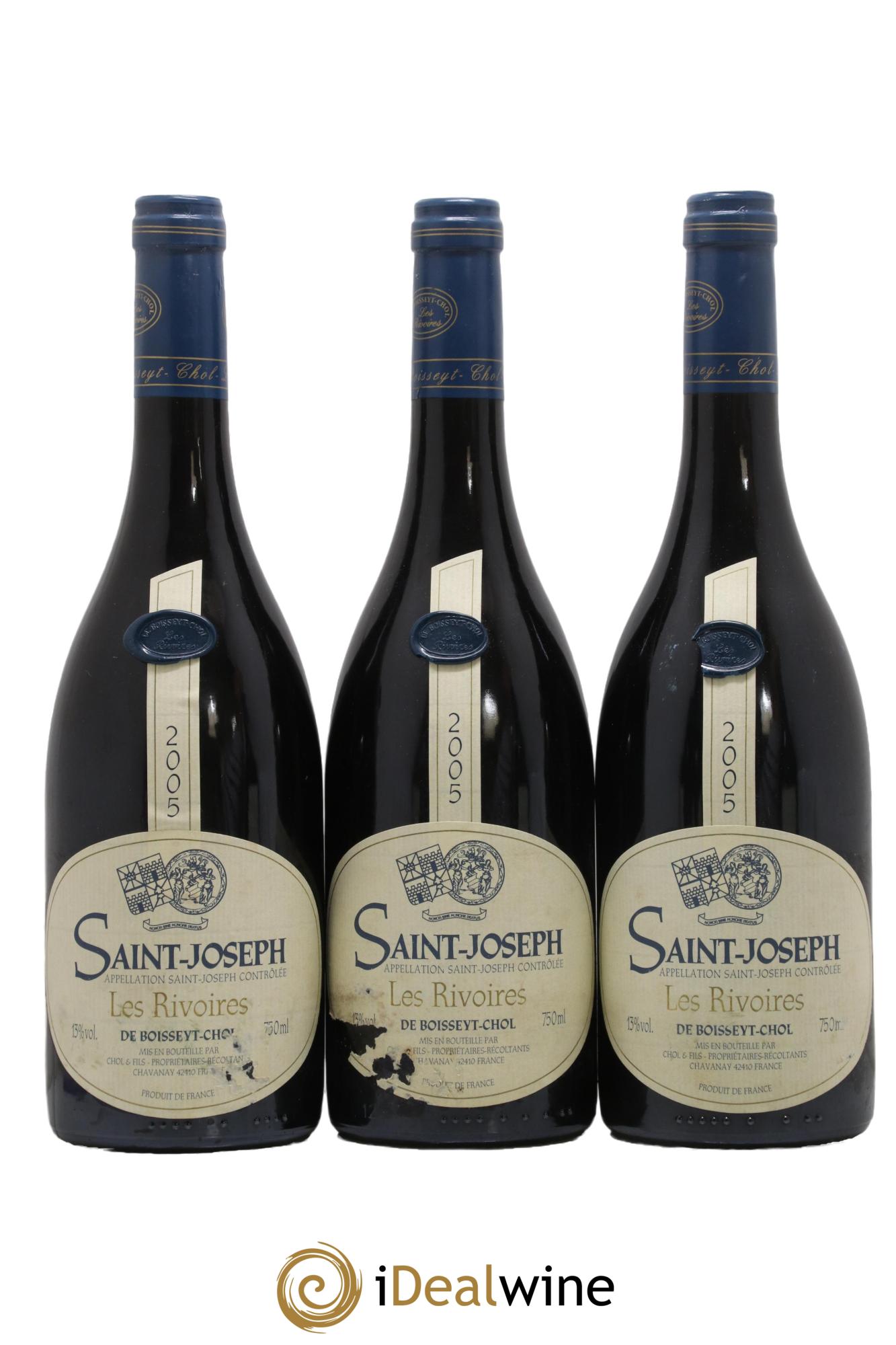 Saint-Joseph Les Rivoires Domaine De Boisseyt Chol 2005 - Posten von 6 Flaschen - 2