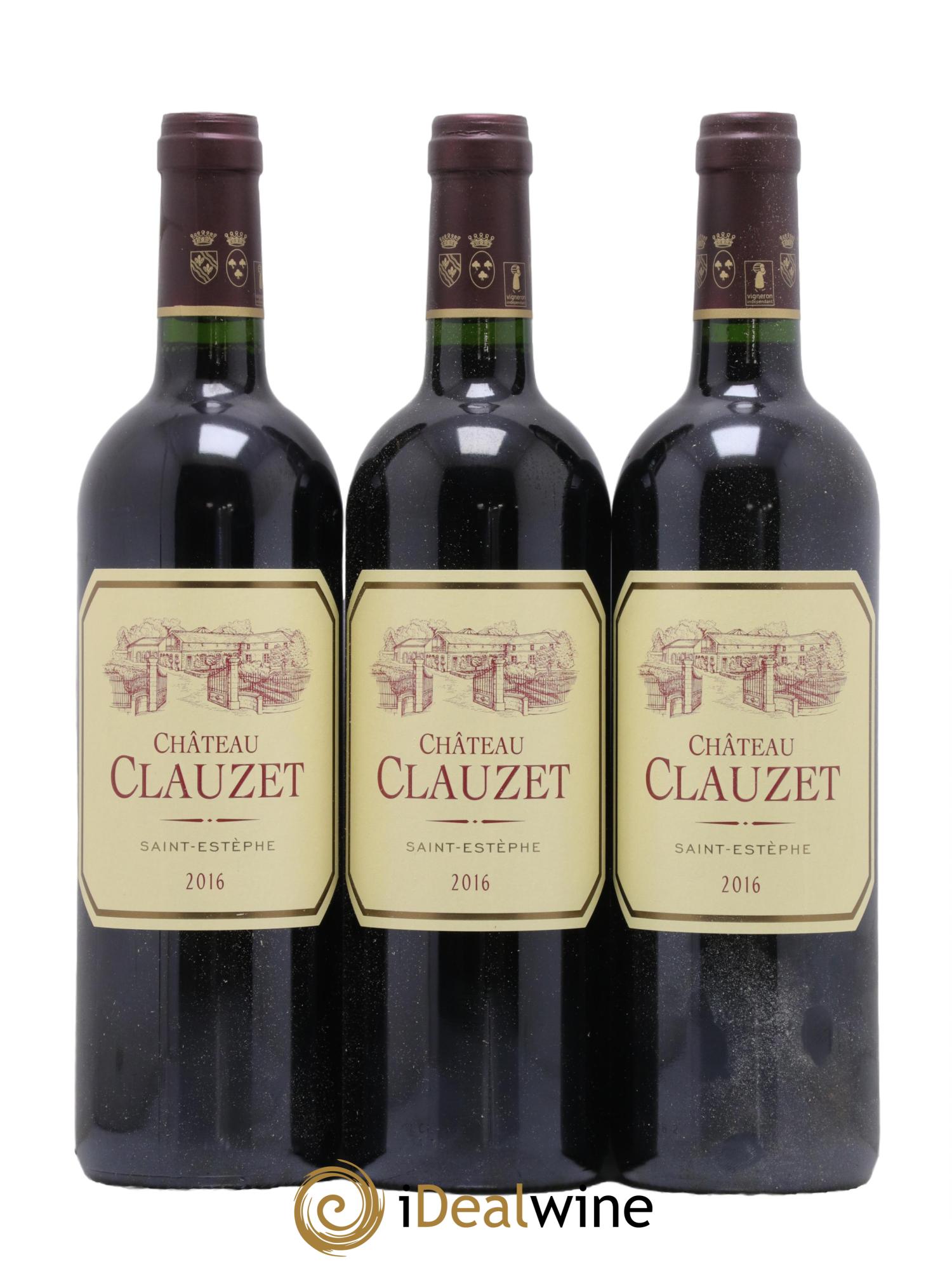 Château Clauzet  2016 - Lot of 3 bottles - 0