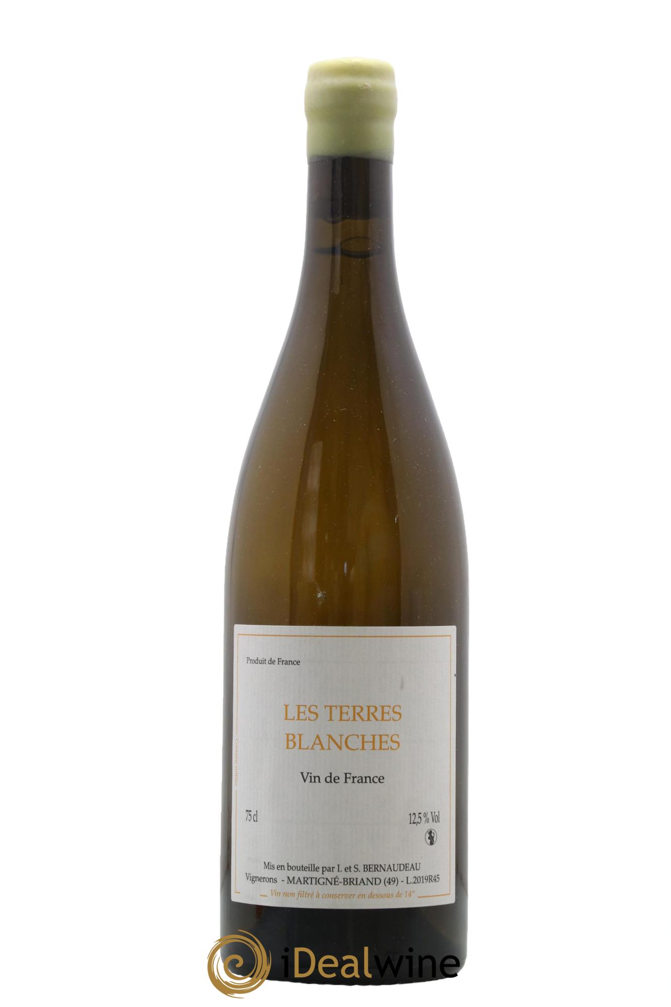 Vin de France Les Terres Blanches Stéphane Bernaudeau 2019 - Lot de 1 bouteille - 0