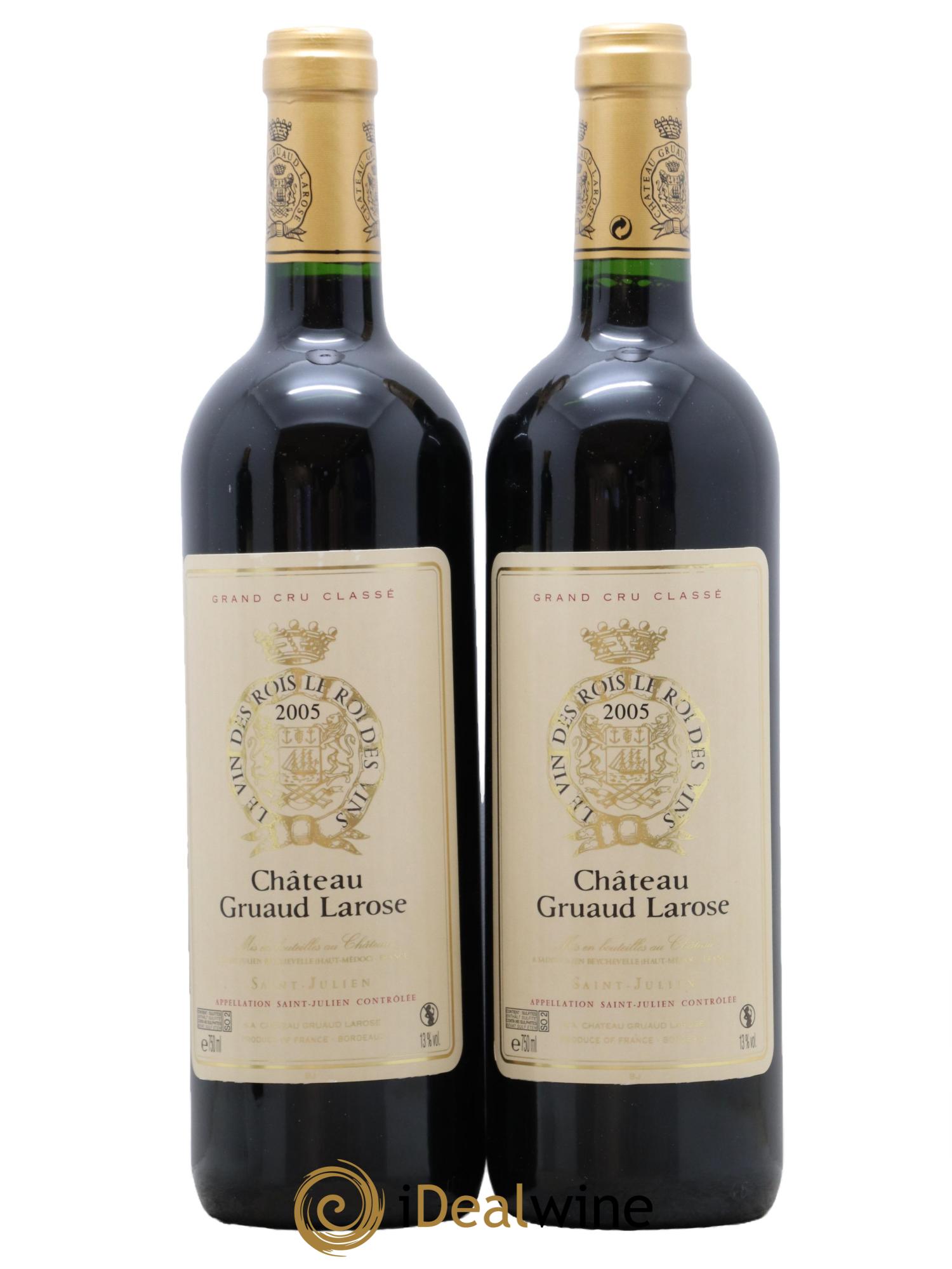 Château Gruaud Larose 2ème Grand Cru Classé 2005 - Lot de 2 bouteilles - 0