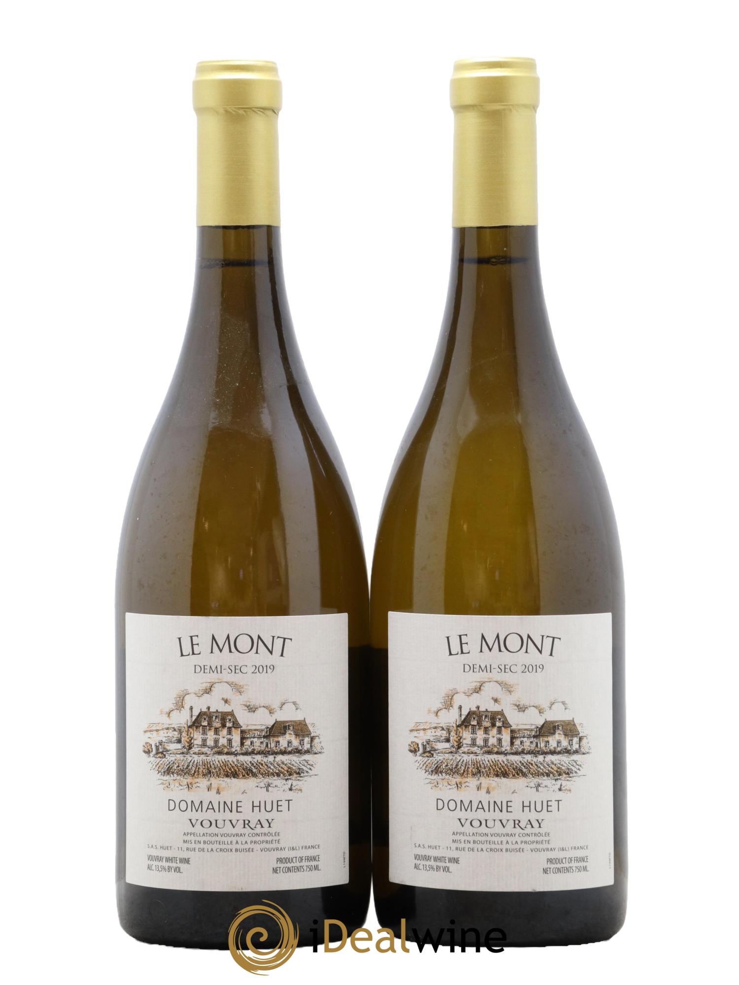 Vouvray Le Mont Demi-Sec Domaine Huet 2019 - Lot de 2 bouteilles - 0