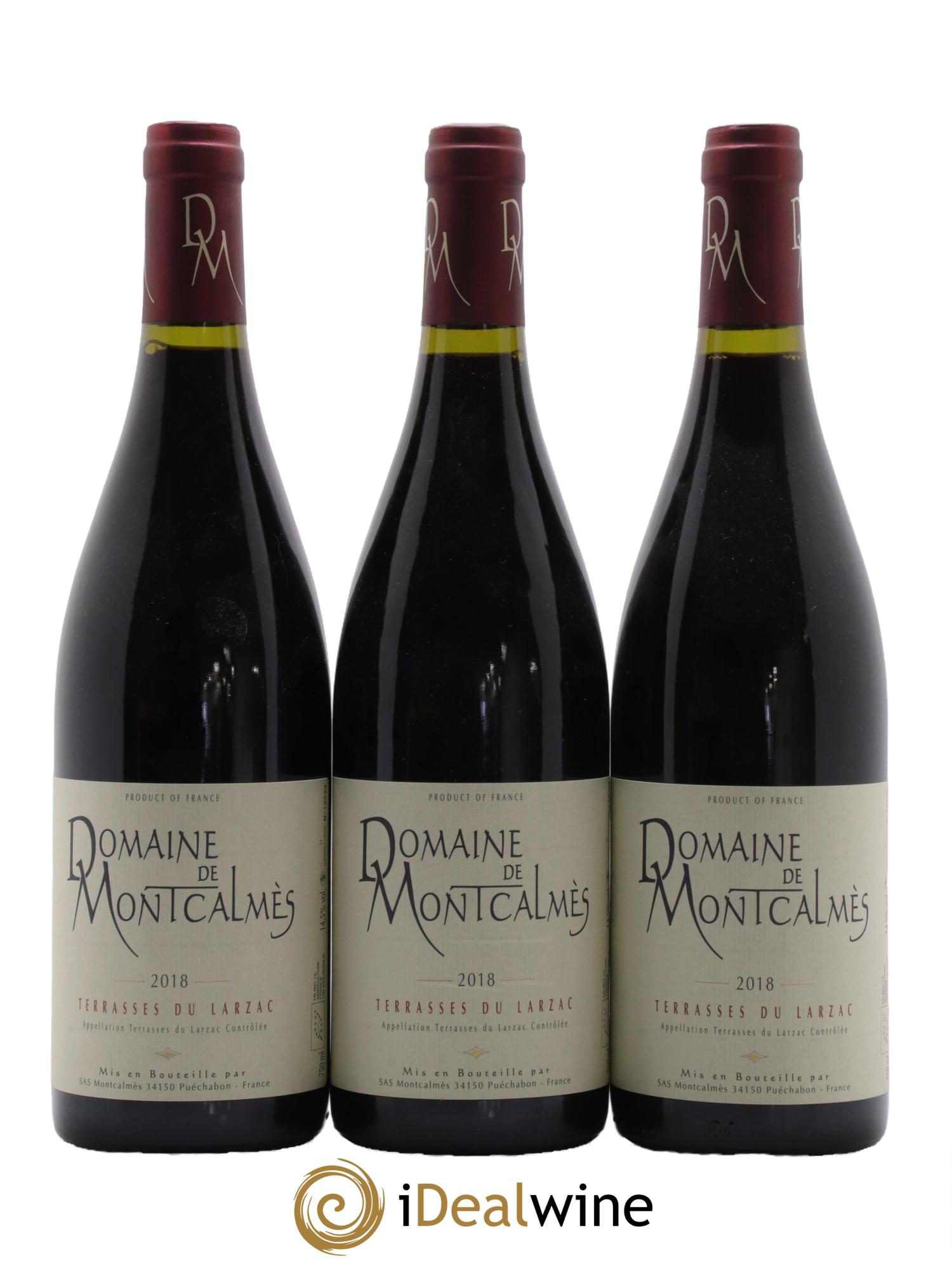 Terrasses du Larzac Domaine de Montcalmès Frédéric Pourtalié 2018 - Lot de 3 bouteilles - 0