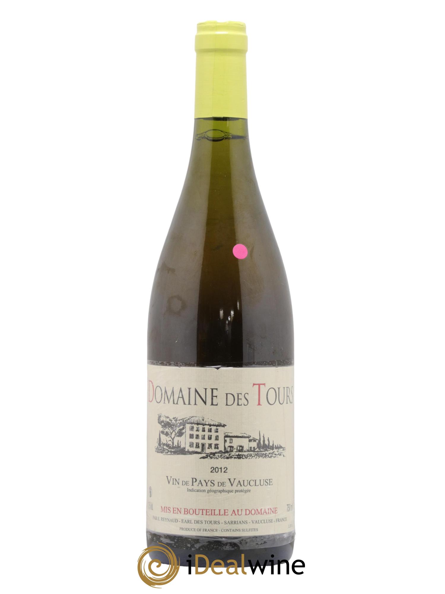 IGP Vaucluse (Vin de Pays de Vaucluse) Domaine des Tours Emmanuel Reynaud  2012 - Lot de 1 bouteille - 0