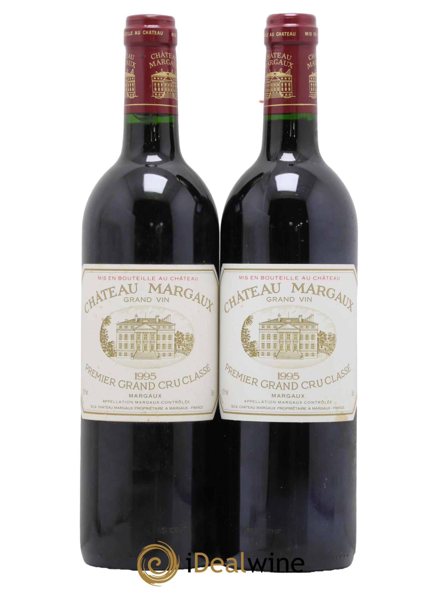 Château Margaux 1er Grand Cru Classé  1995 - Lotto di 2 bottiglie - 0