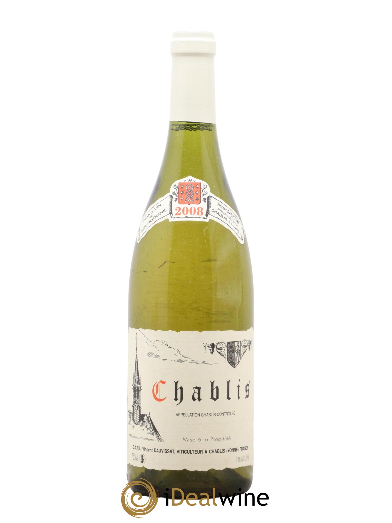 Chablis Vincent Dauvissat (Domaine)  2008 - Lot de 1 bouteille - 0