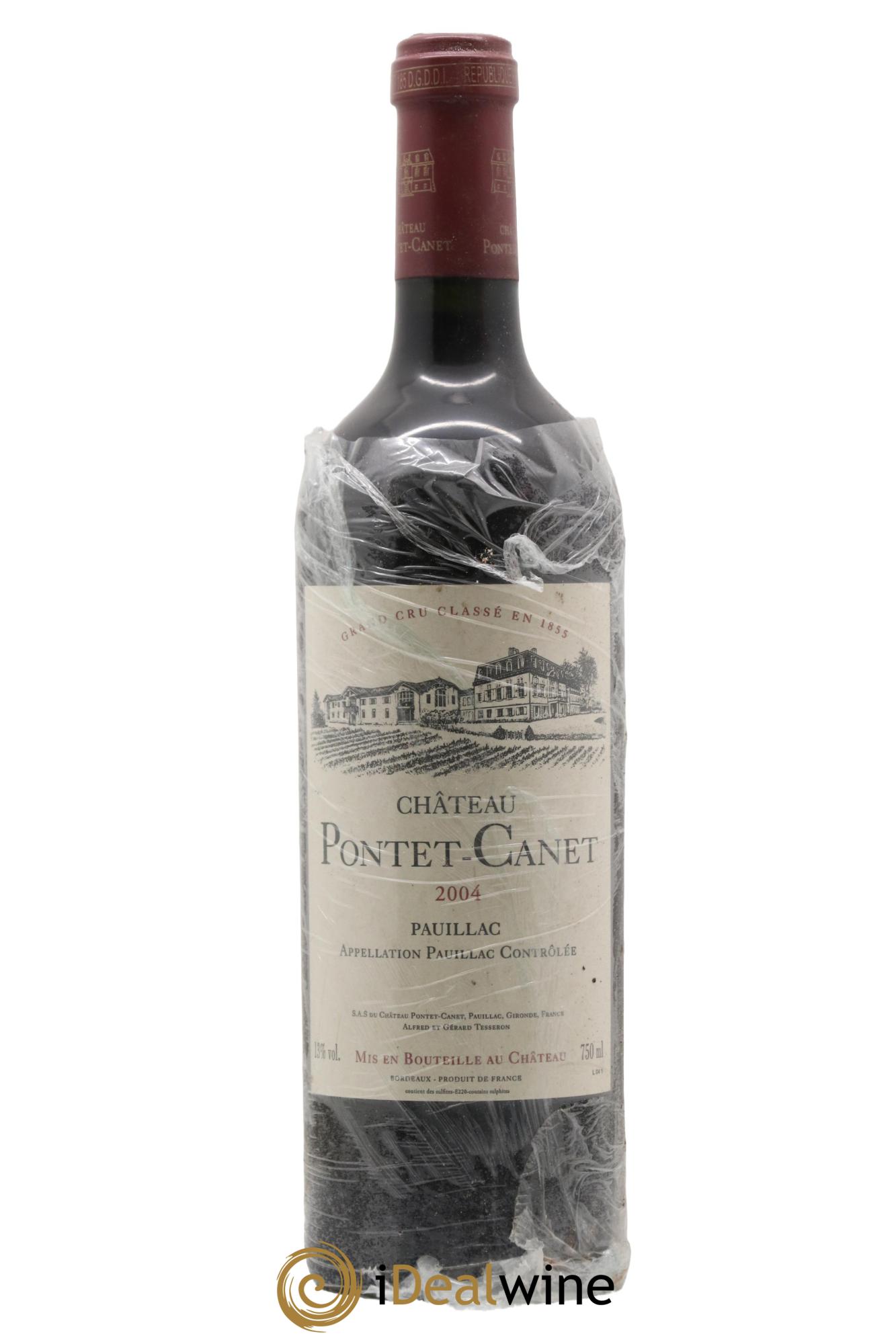 Château Pontet Canet 5ème Grand Cru Classé 2004 - Lot de 1 bouteille - 0