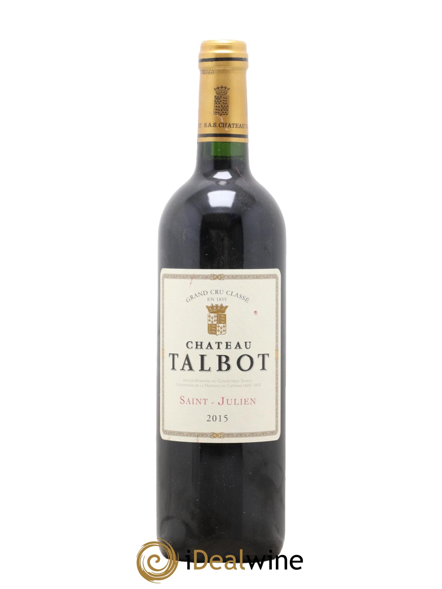 Château Talbot 4ème Grand Cru Classé 2015 - Posten von 1 Flasche - 0