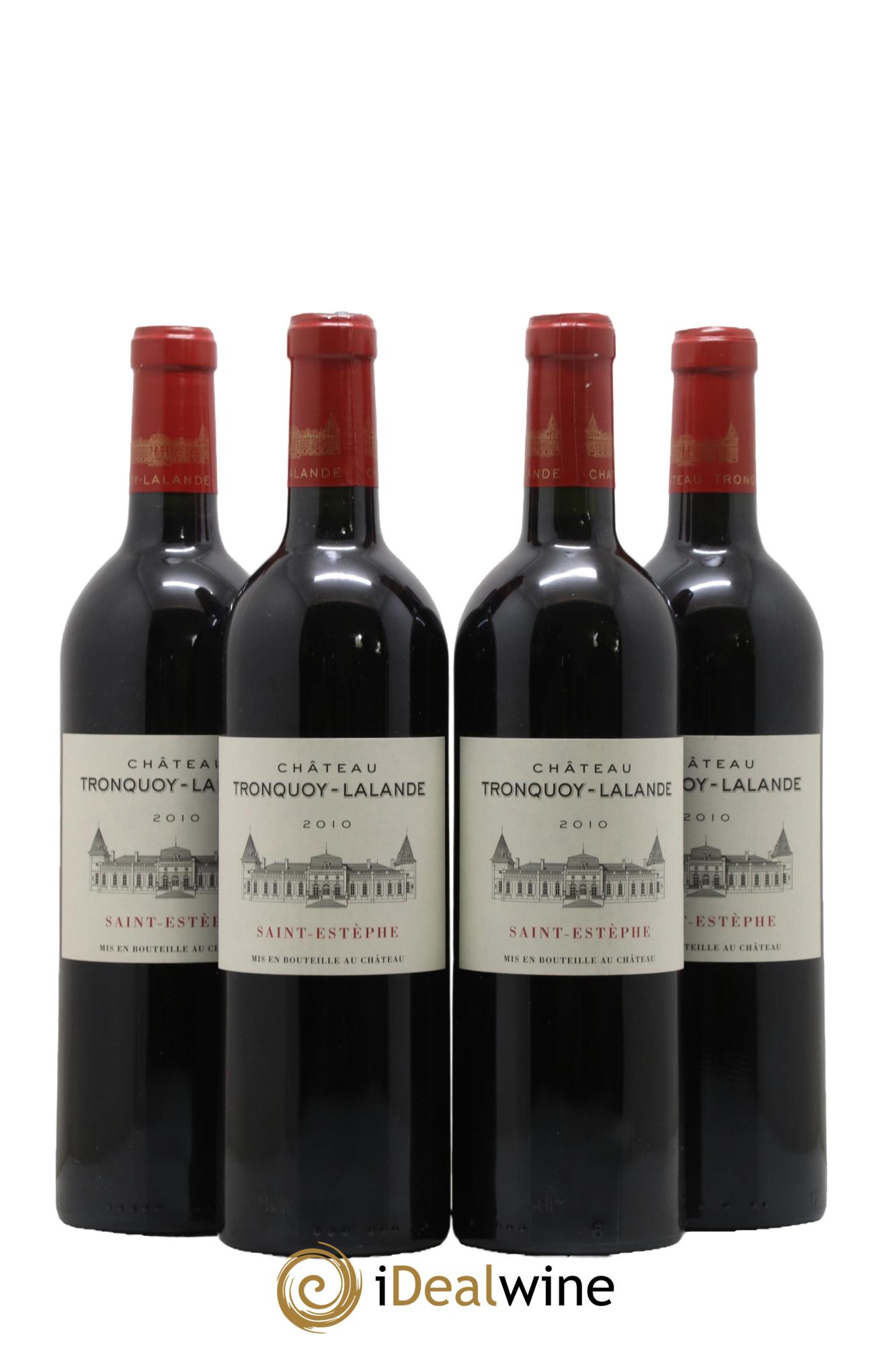 Château Tronquoy Lalande 2010 - Lotto di 4 bottiglie - 0