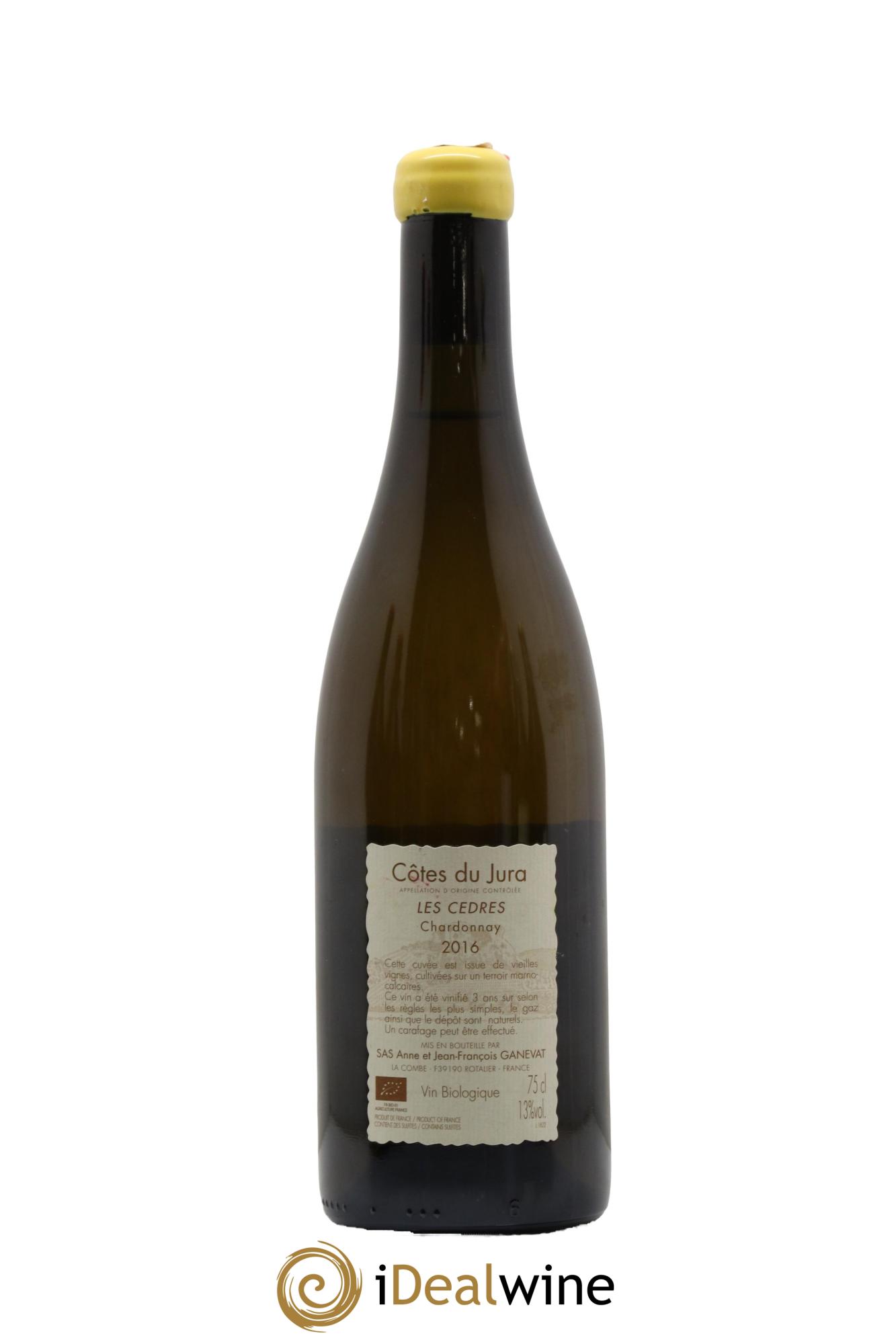 Vin de France (anciennement Côtes du Jura) Les Cèdres Anne et Jean François Ganevat 2016 - Lot de 1 bouteille - 1