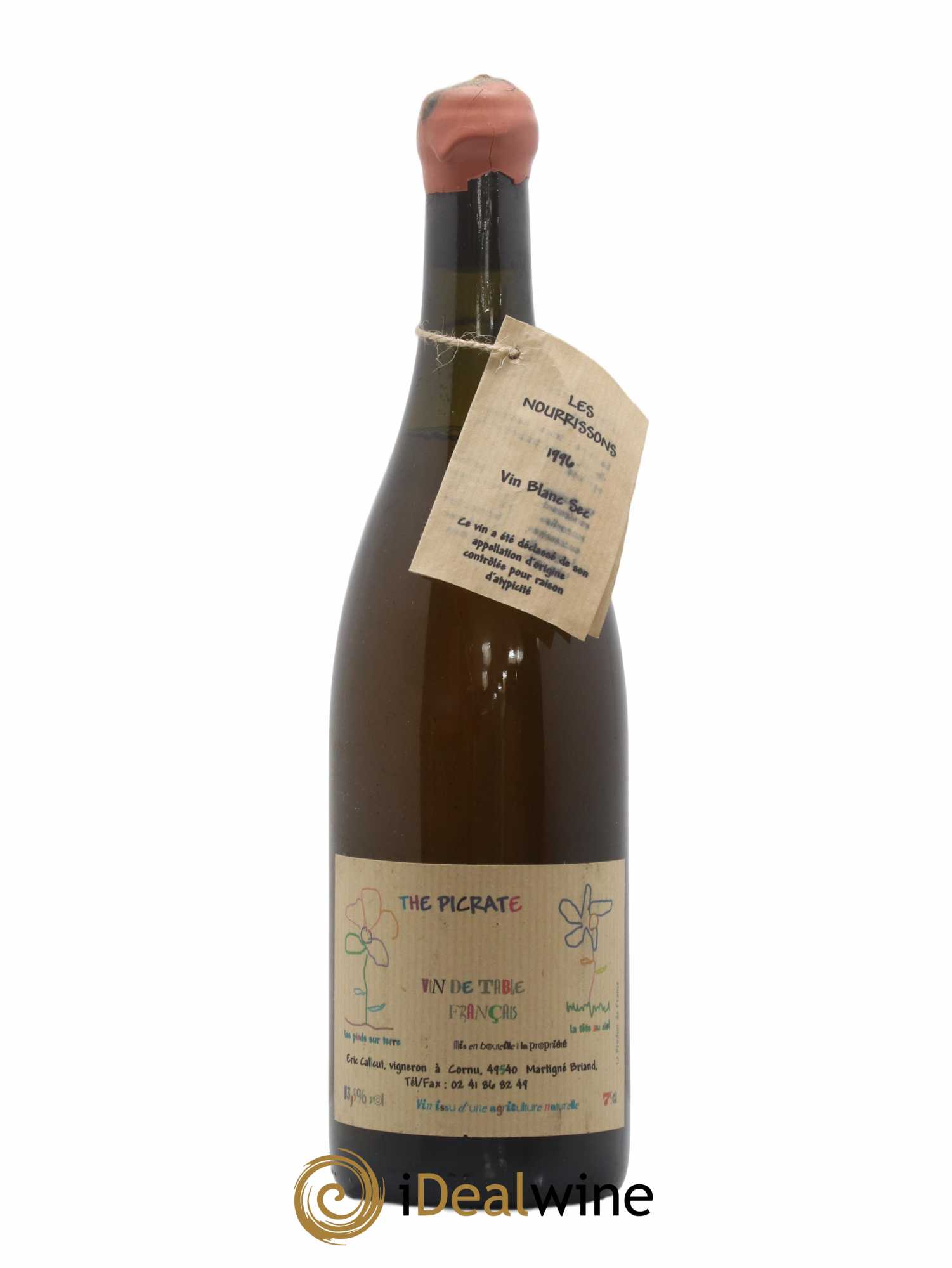 Vin de France Les Nourrissons The Picrate Eric Callcut 1996 - Lot de 1 bouteille - 0