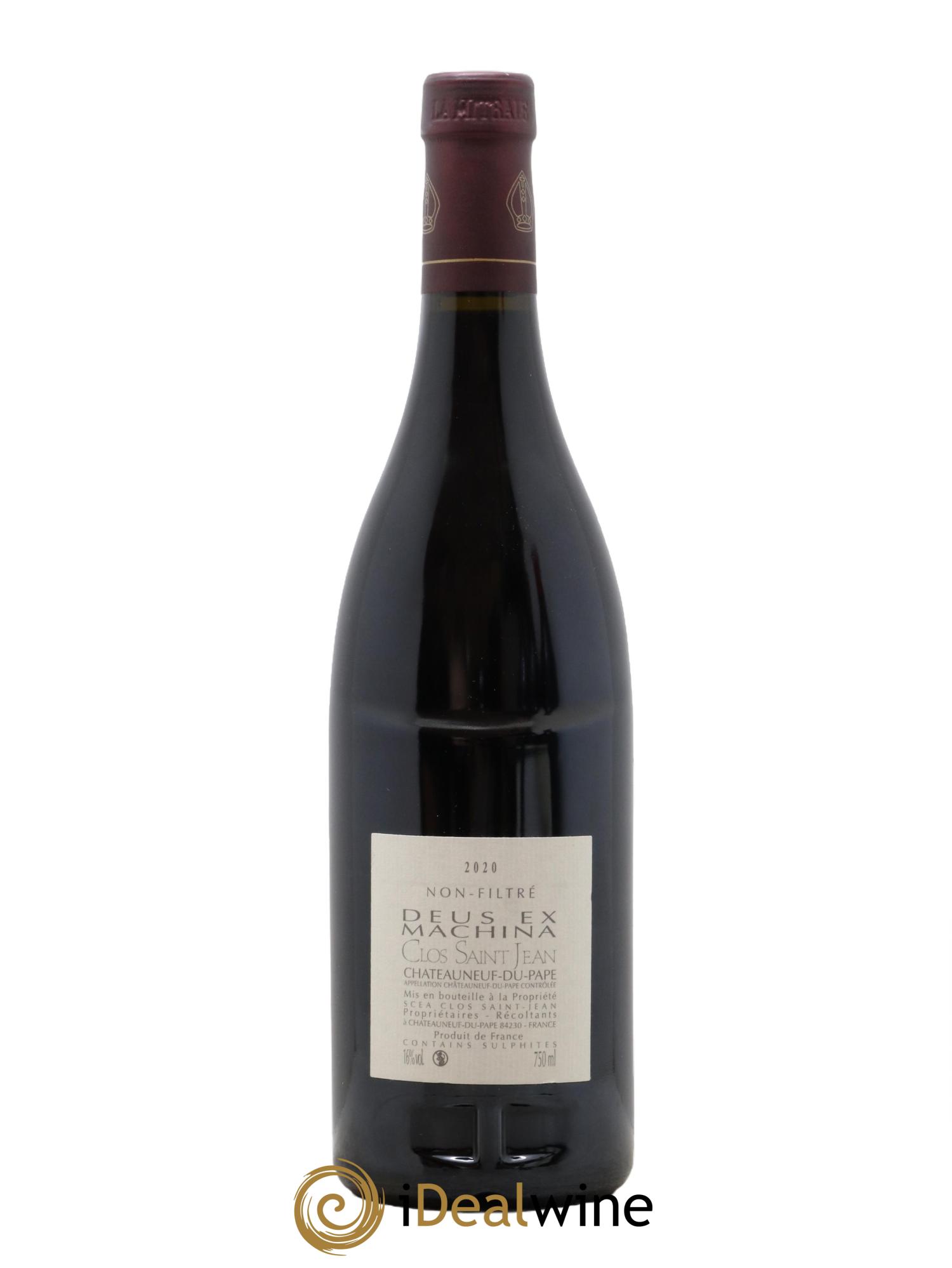 Châteauneuf-du-Pape Clos Saint-Jean Deus Ex Machina Pascal et Vincent Maurel 2020 - Lot de 1 bouteille - 1