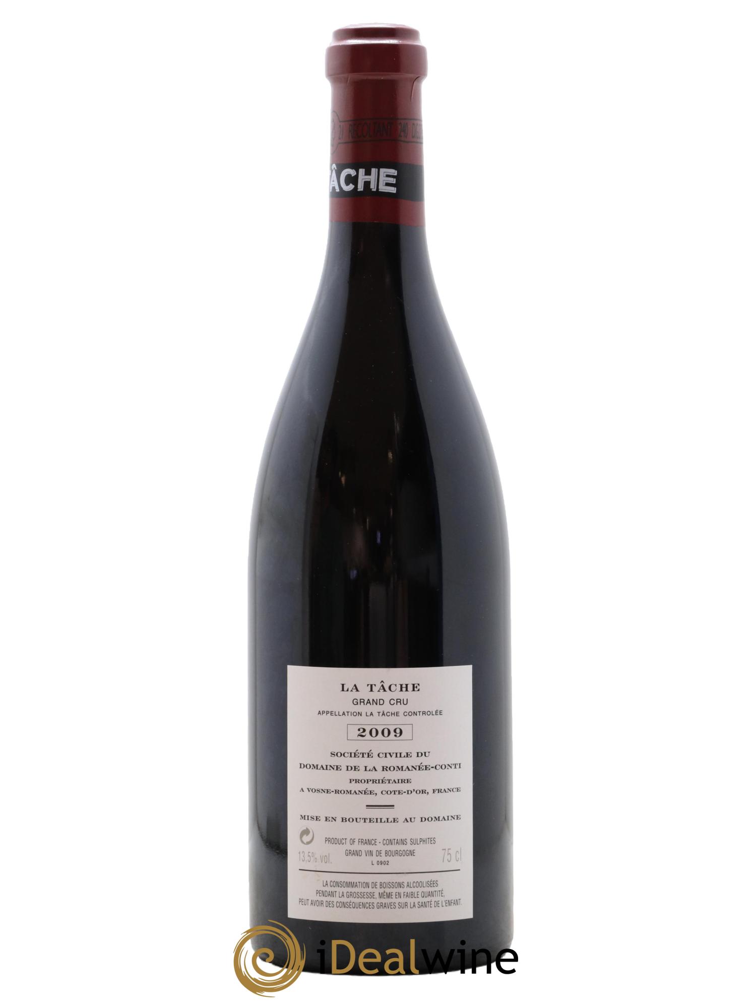 La Tâche Grand Cru Domaine de la Romanée-Conti 2009 - Lotto di 1 bottiglia - 2