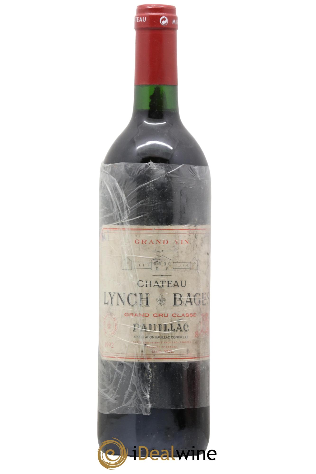 Château Lynch Bages 5ème Grand Cru Classé 1992 - Lot de 1 bouteille - 0