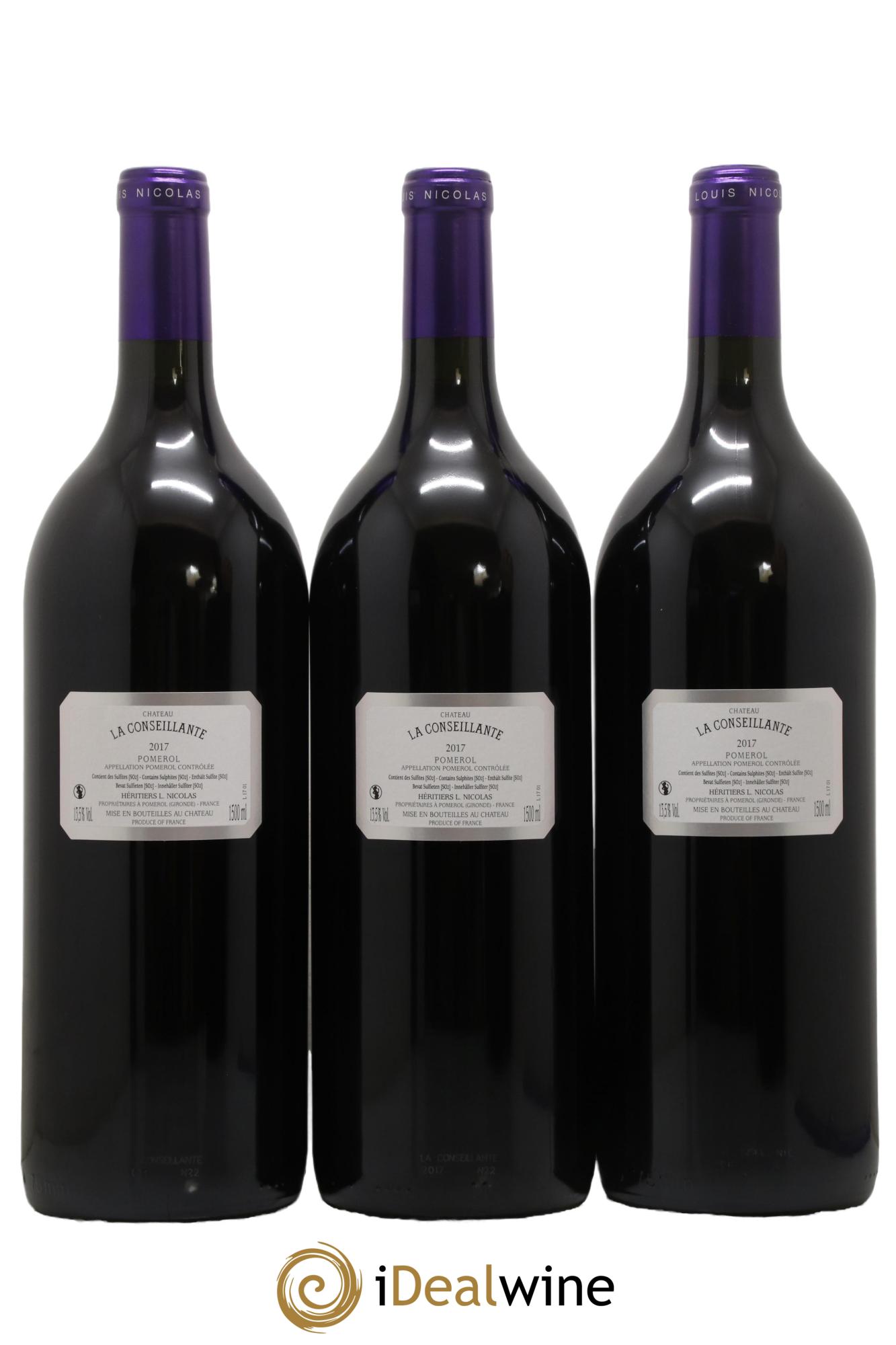 Château la Conseillante  2017 - Lot of 3 magnums - 1