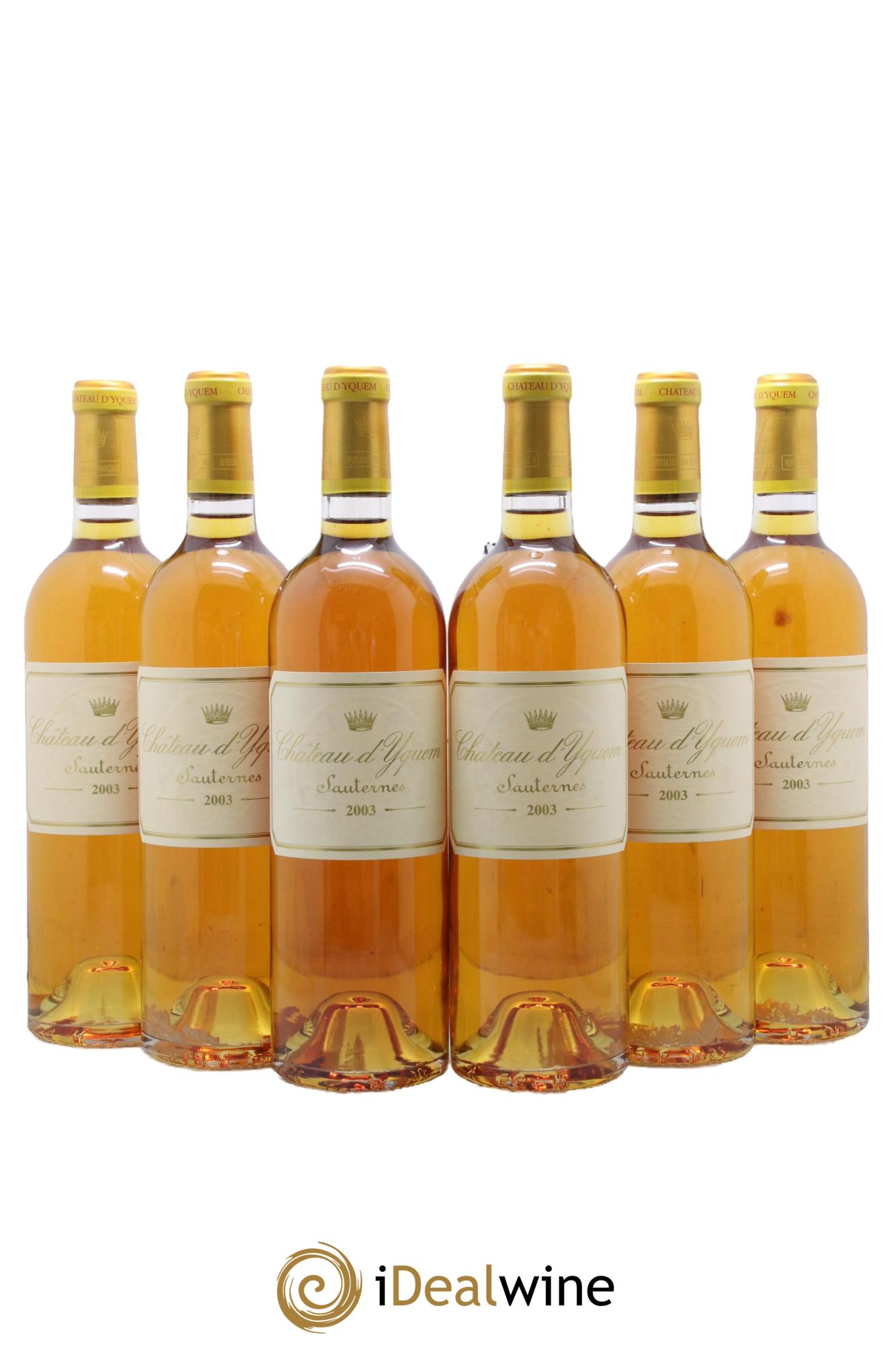 Château d' Yquem 1er Cru Classé Supérieur 2003 - Lotto di 6 bottiglie - 0