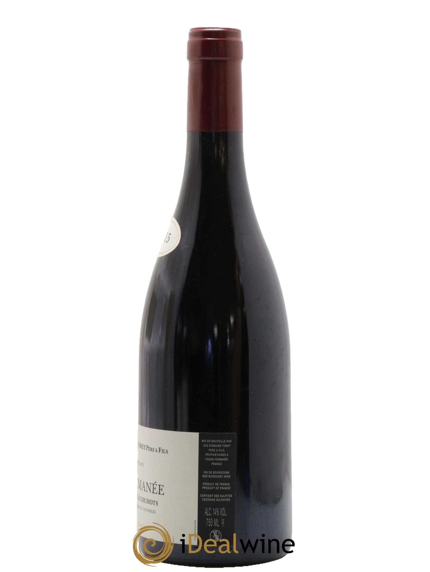 Vosne-Romanée 1er Cru Les Gaudichots Forey Père et Fils (Domaine) 2015 - Lotto di 1 bottiglia - 1