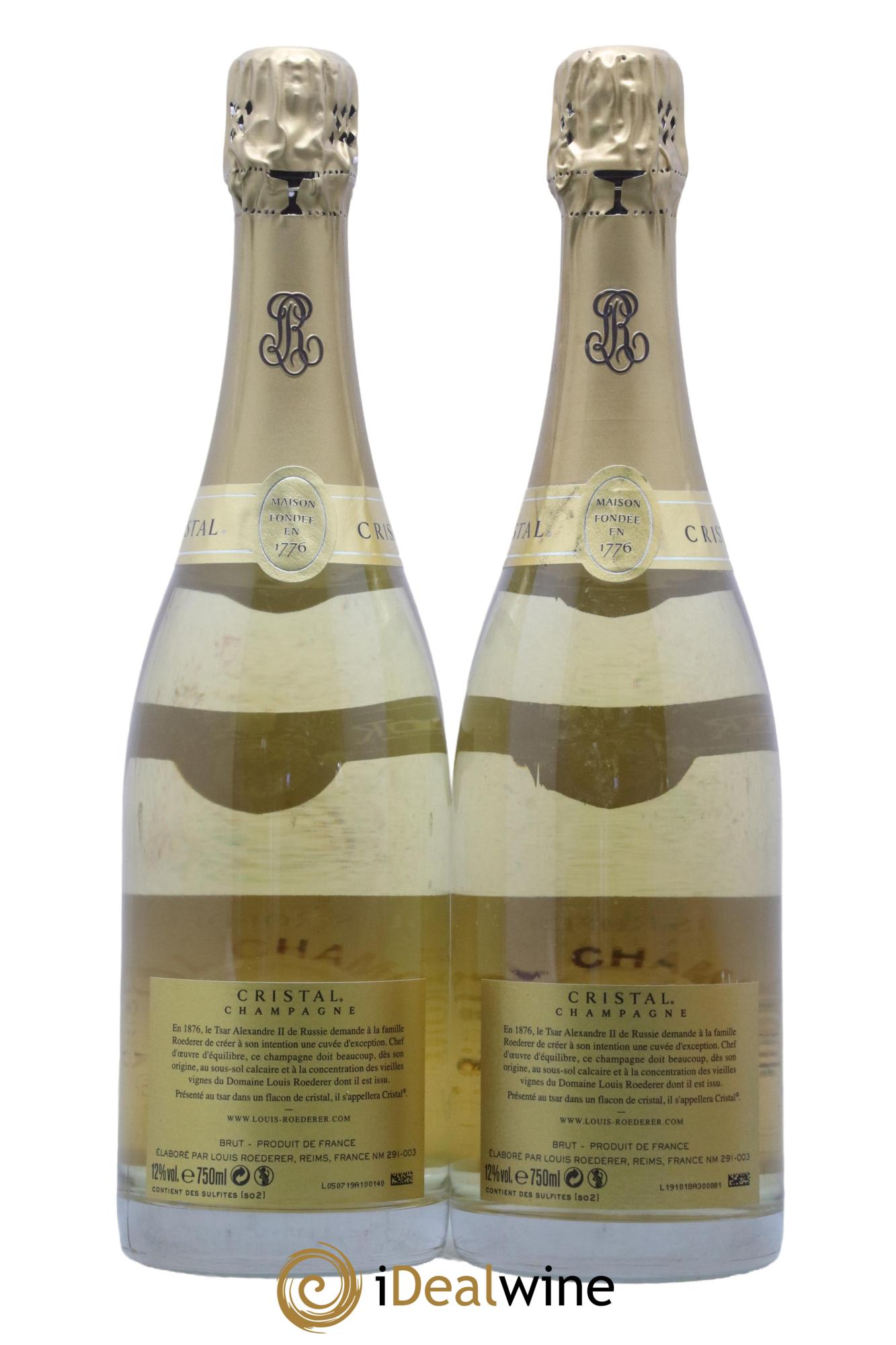 Cristal Louis Roederer 2008 - Lot of 2 bottles - 1