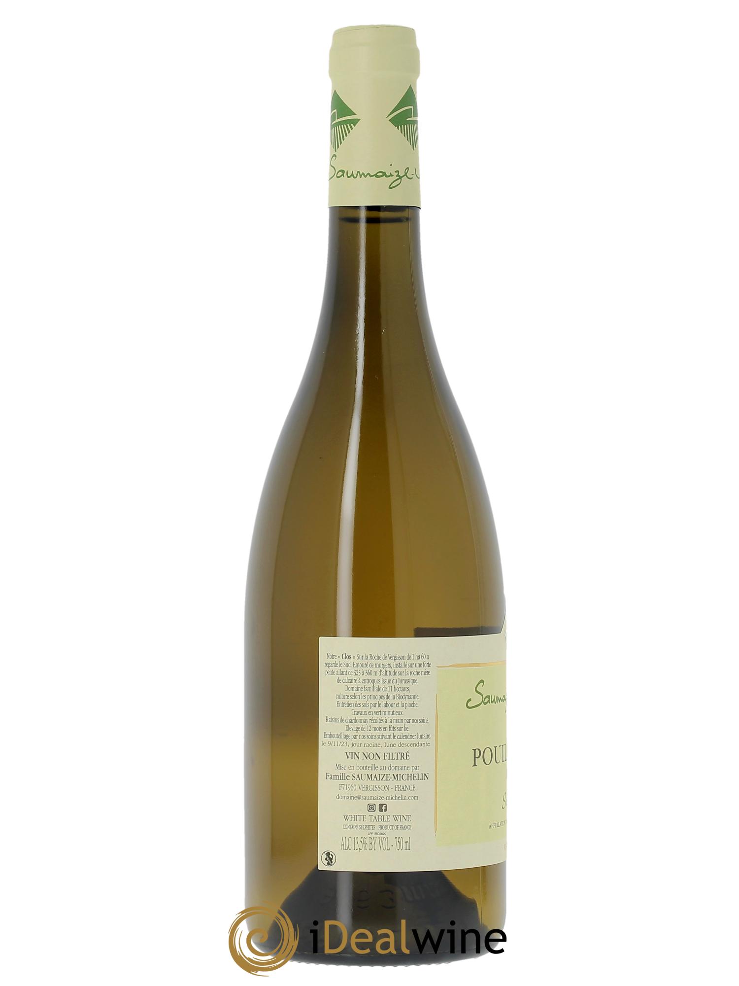 Pouilly-Fuissé Sur la Roche Jacques et Nathalie Saumaize  2022 - Lot de 1 bouteille - 1