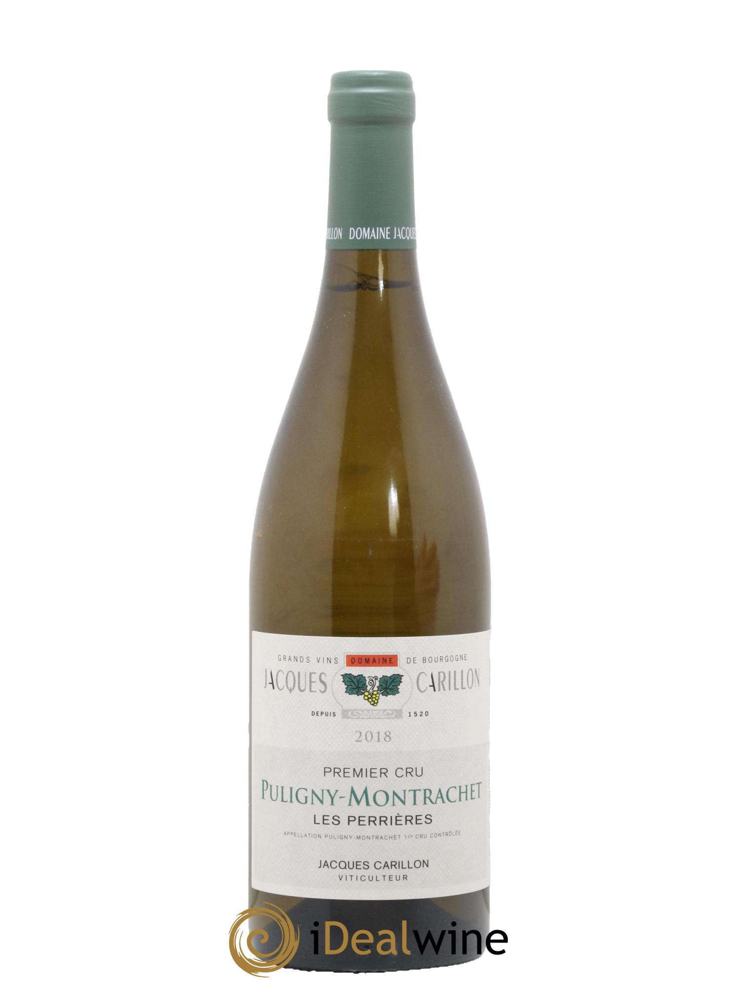 Puligny-Montrachet 1er Cru Les Perrières Jacques Carillon (Domaine) 2018 - Lot de 1 bouteille - 0