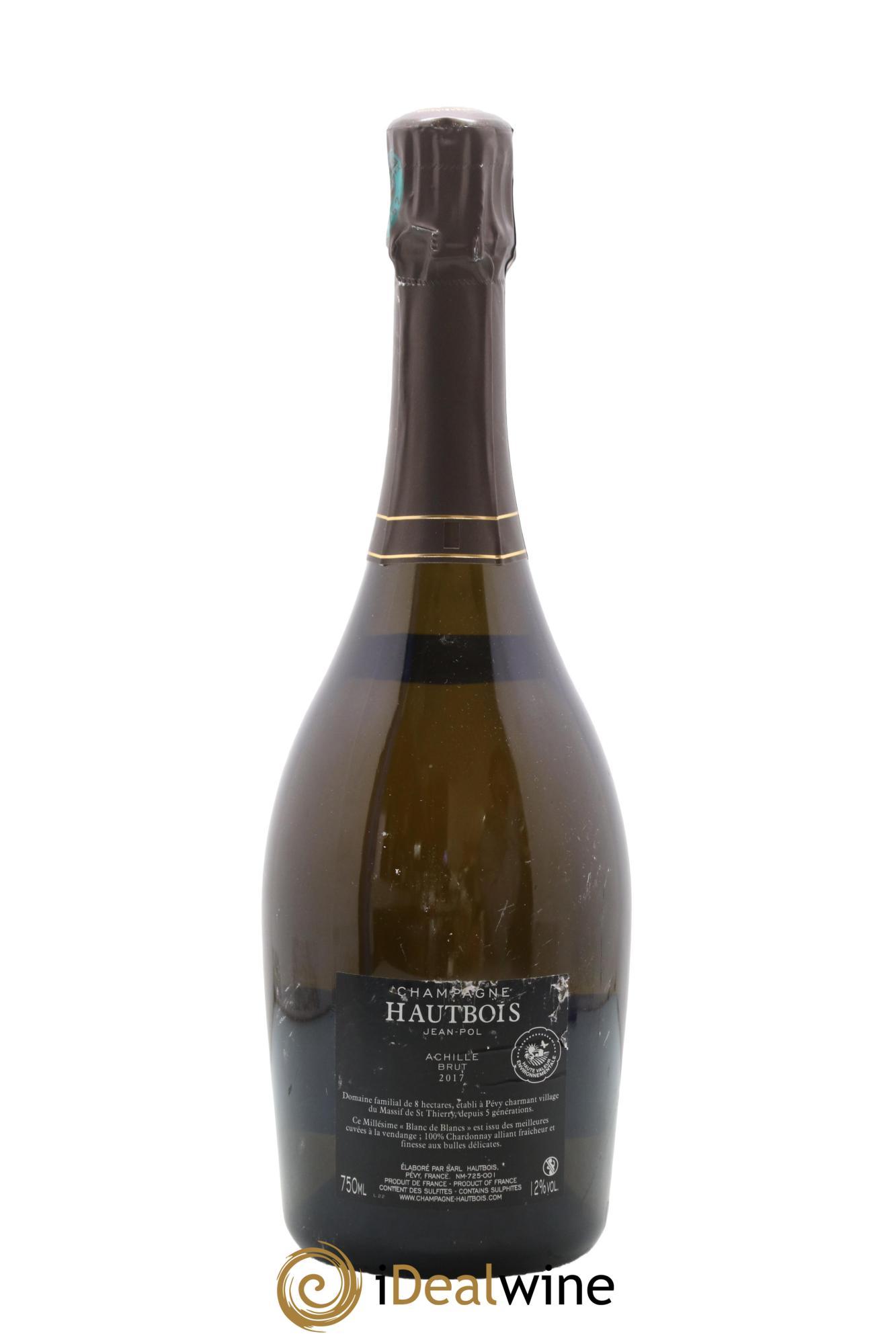 Champagne Cuvée Achille Jean-Pol Hautbois 2017 - Lotto di 1 bottiglia - 1