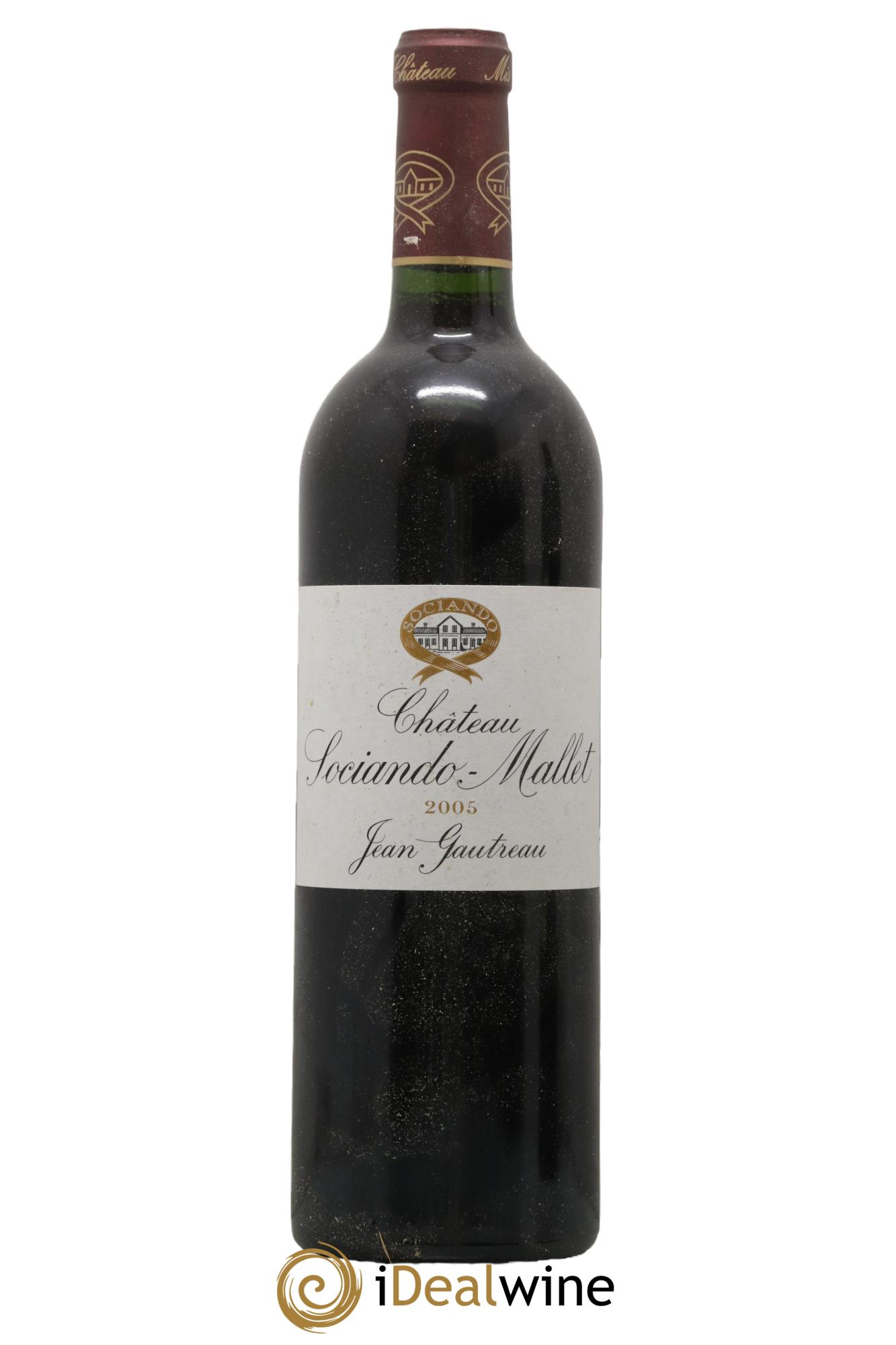 Château Sociando Mallet 2005 - Lot de 1 bouteille - 0