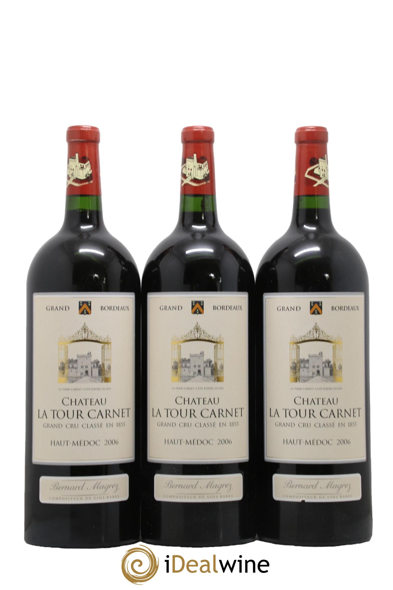 Château la Tour Carnet 4ème Grand Cru Classé 2006 - Lot of 6 magnums - 1