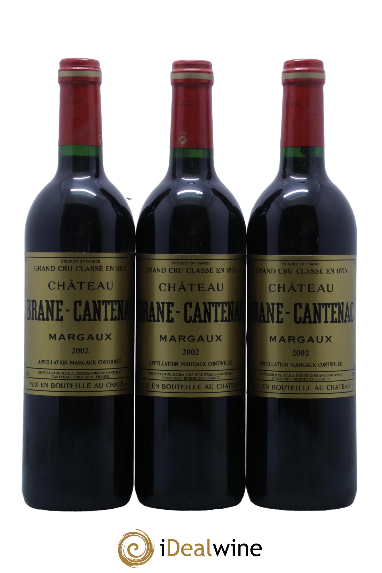 Château Brane Cantenac 2ème Grand Cru Classé  2002 - Lot de 6 bouteilles - 1