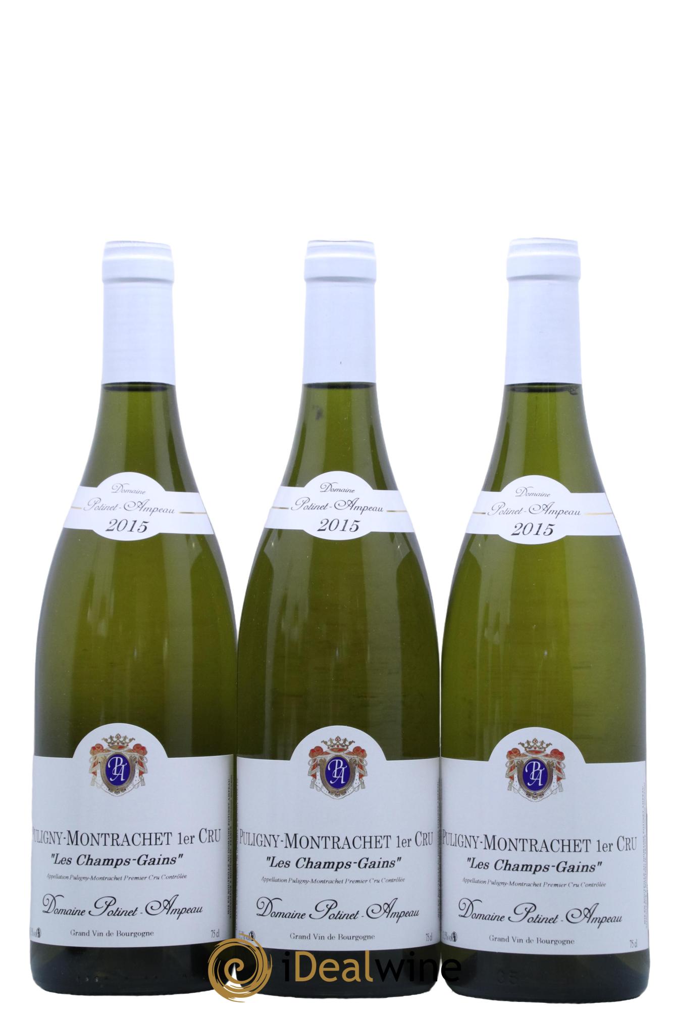 Puligny-Montrachet 1er Cru Les Champs Gains Domaine Potinet Ampeau 2015 - Posten von 6 Flaschen - 1