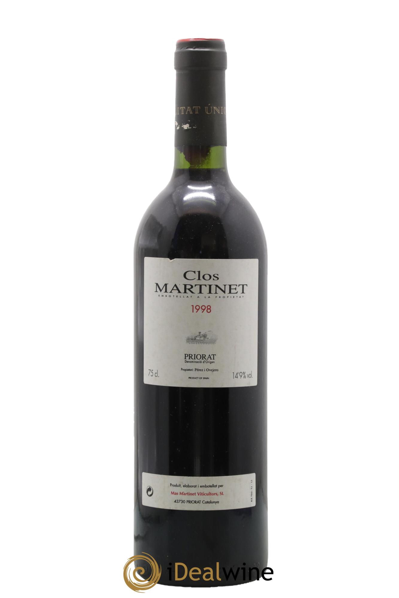 Priorat Clos Martinet DOCA Mas Martinet Viticultors 1998 - Lotto di 1 bottiglia - 0