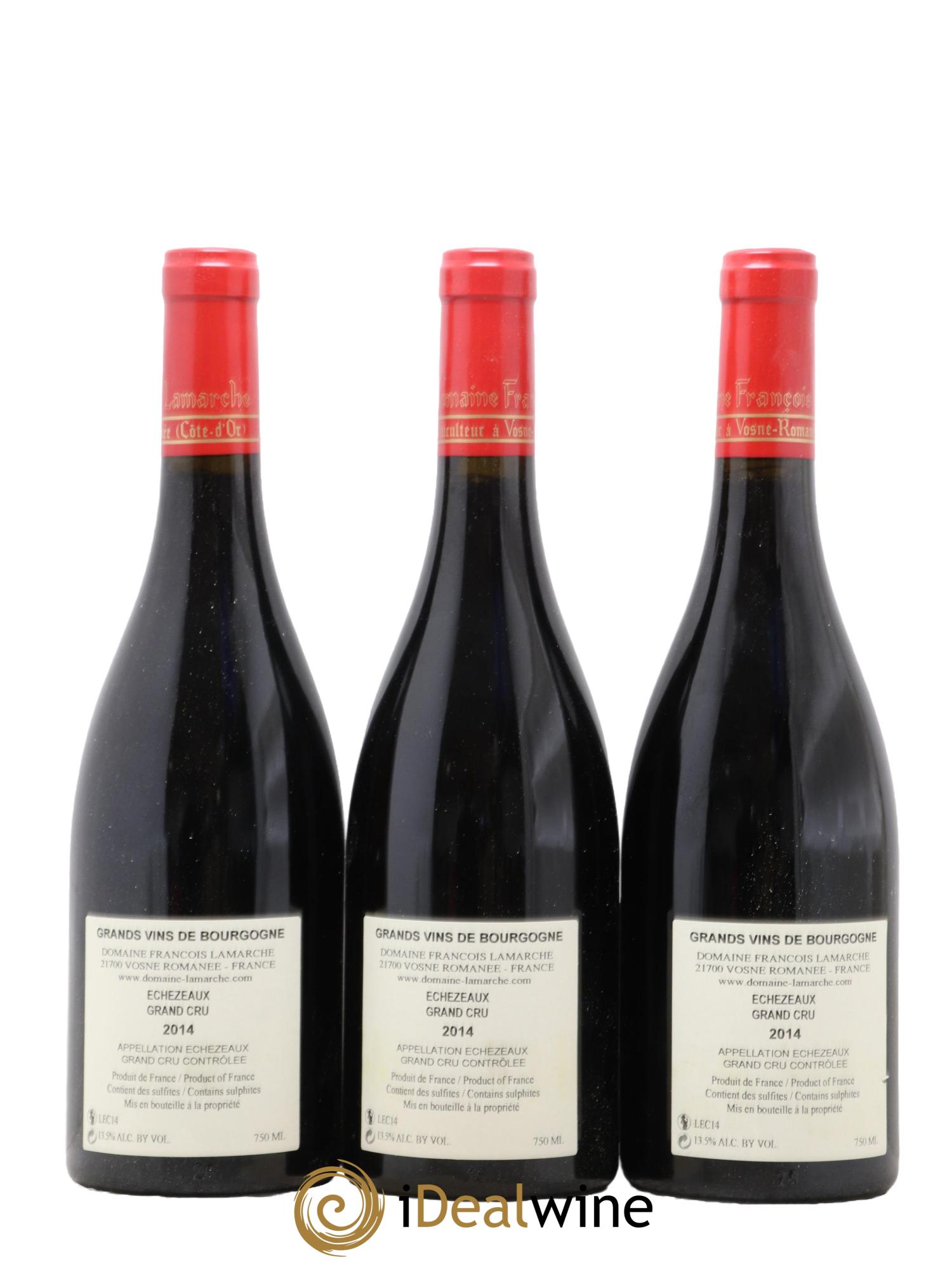 Echezeaux Grand Cru Lamarche (Domaine) 2014 - Lot de 3 bouteilles - 1