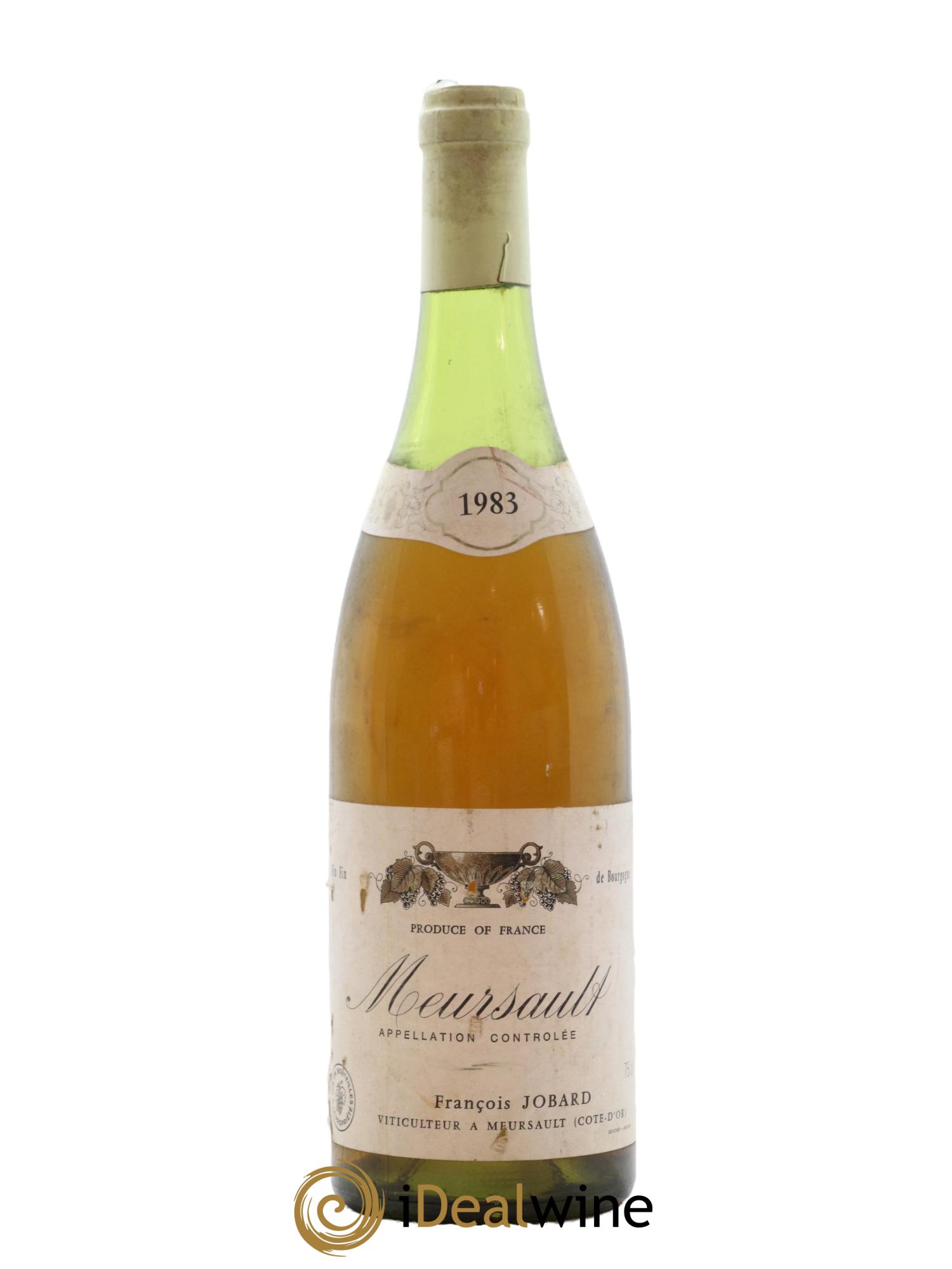 Meursault François et Antoine Jobard (Domaine) 1983 - Posten von 1 Flasche - 0