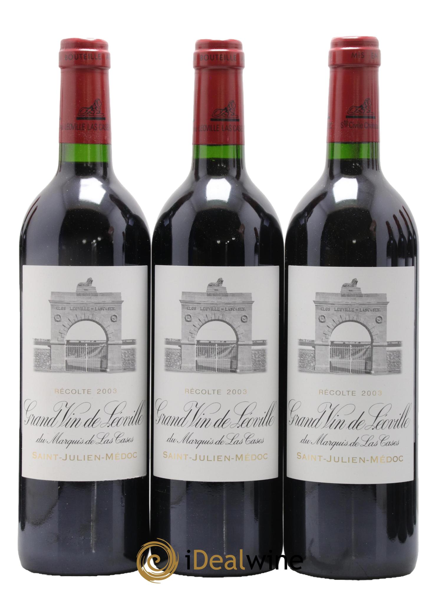 Château Léoville Las Cases 2ème Grand Cru Classé 2003 - Posten von 12 Flaschen - 2